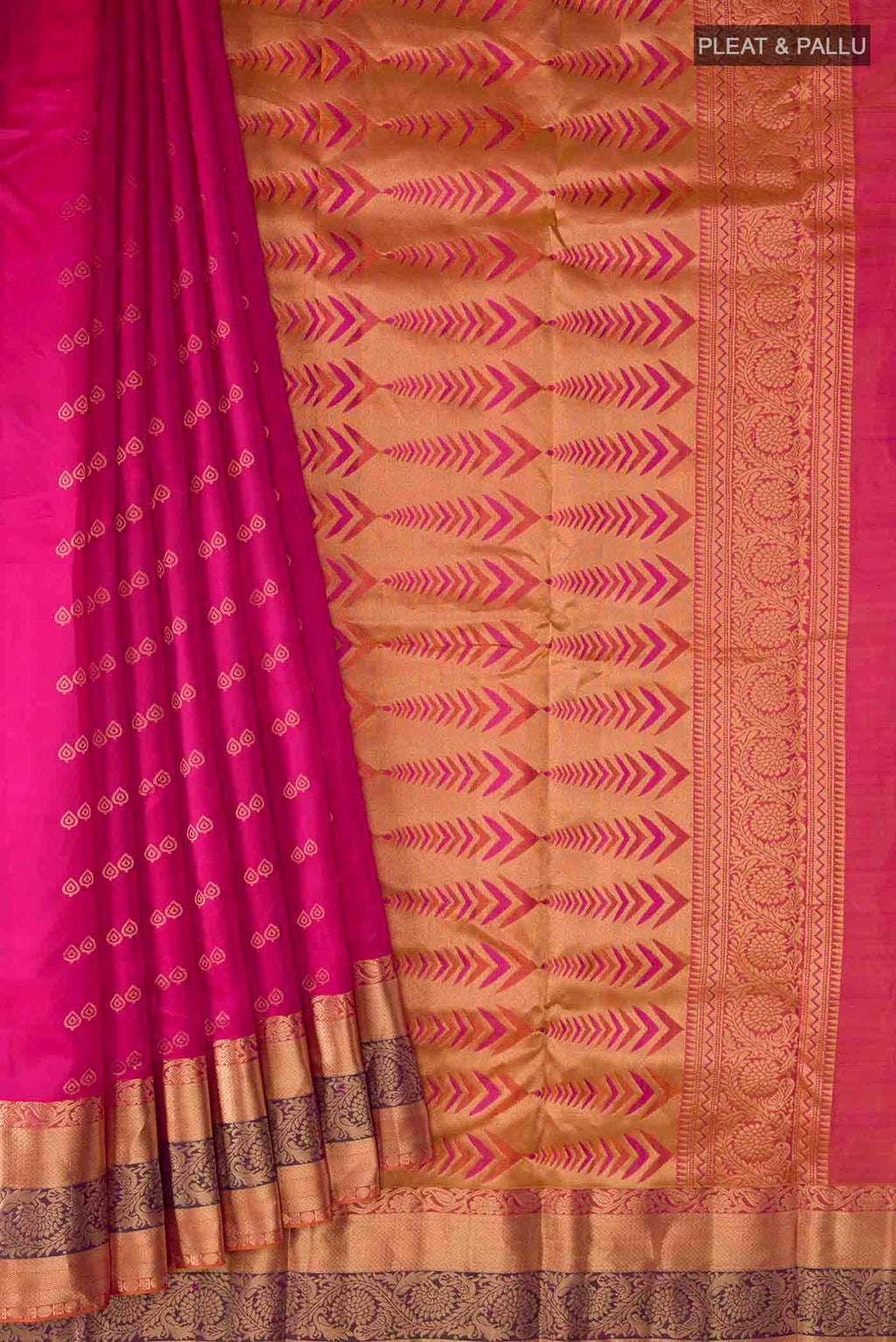 pleats pallu