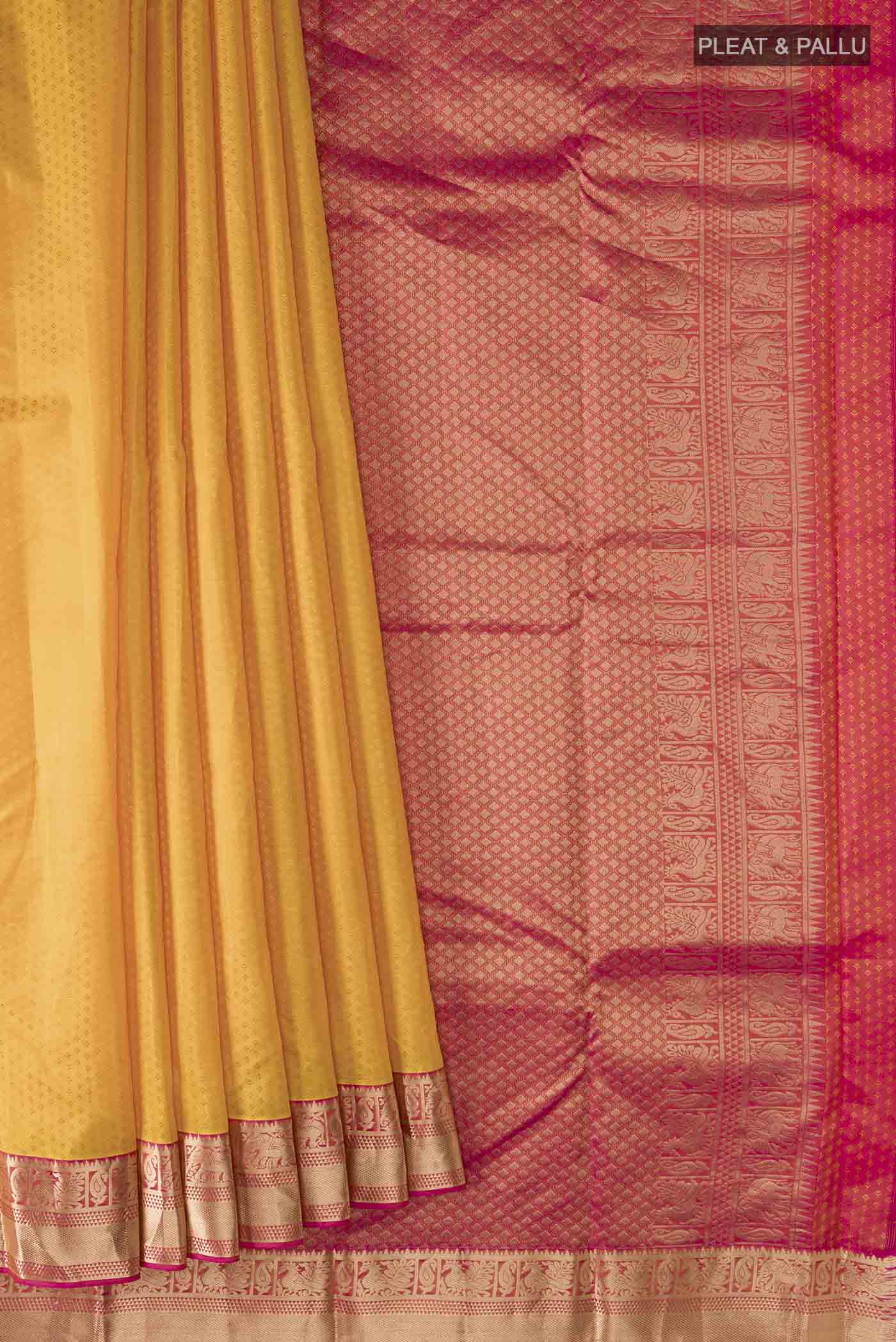 pleats pallu