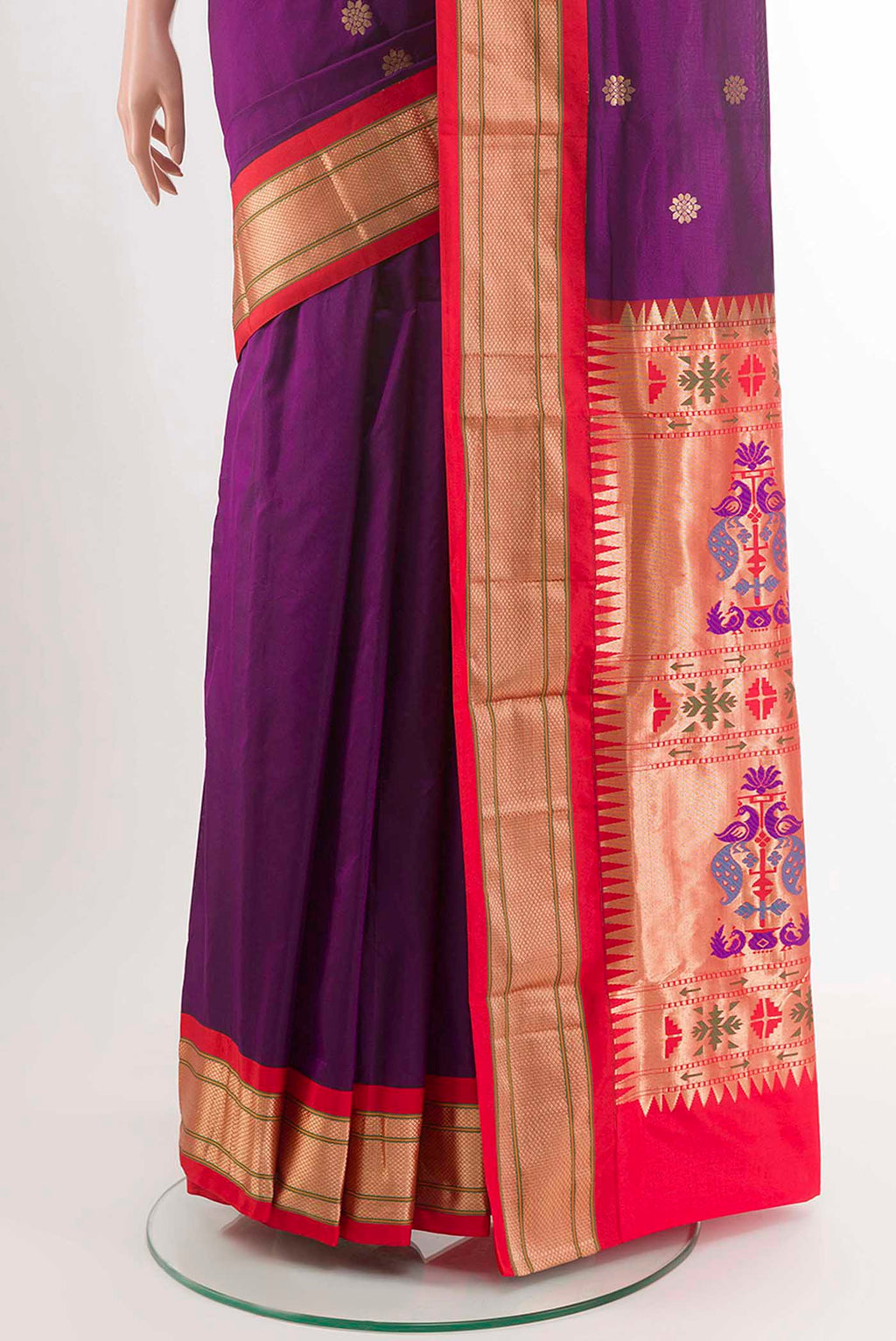 pleats pallu