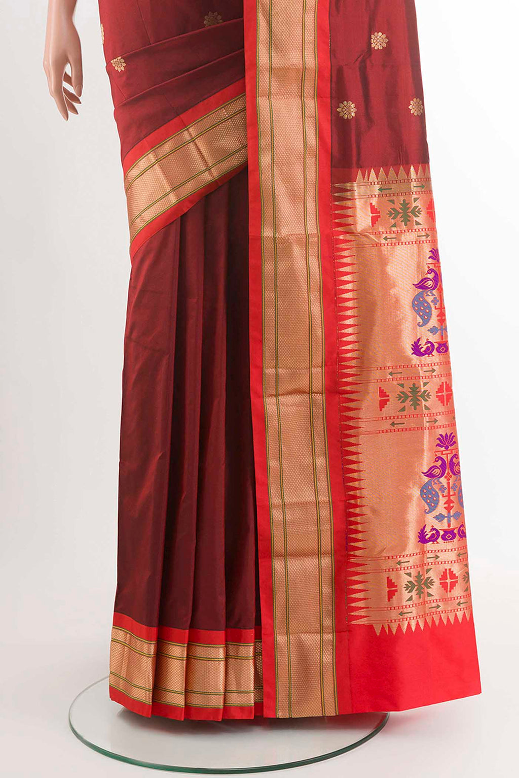 pleats pallu