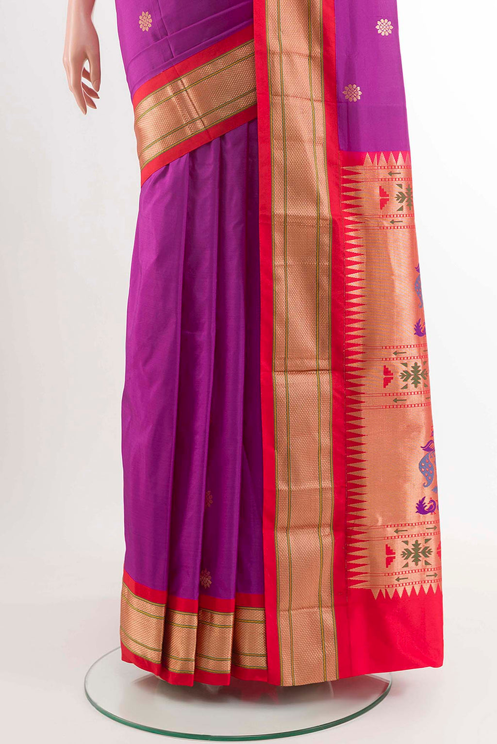 pleats pallu