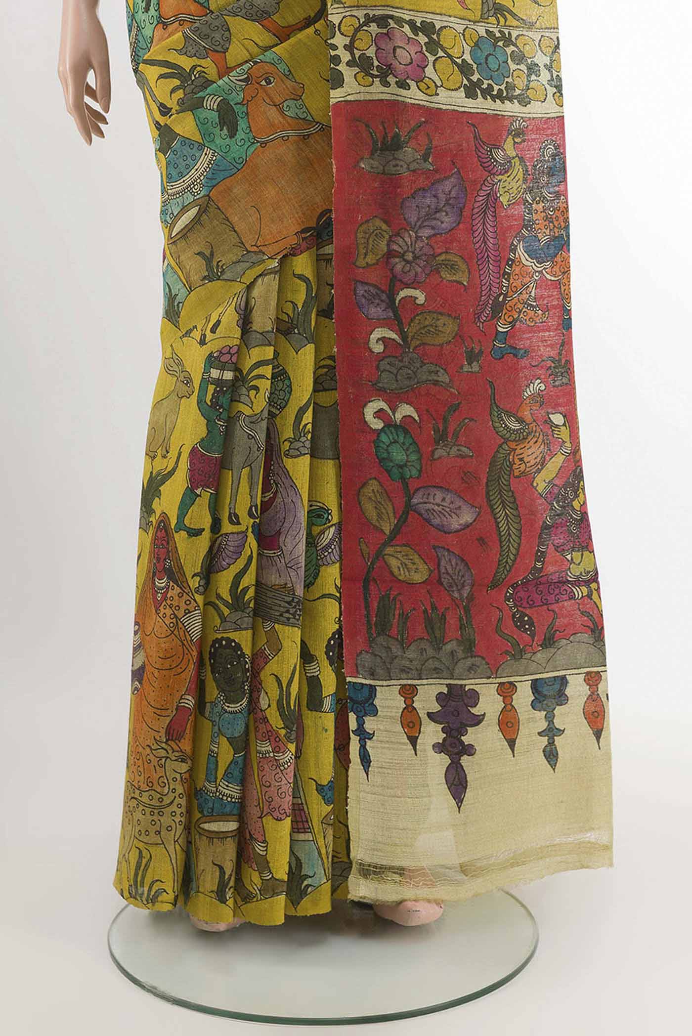 pleats pallu