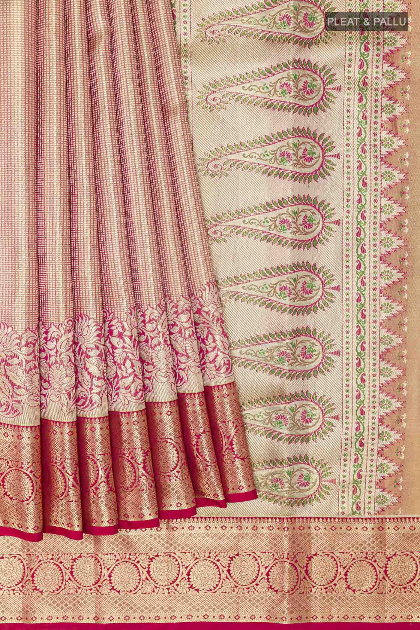 pleats pallu