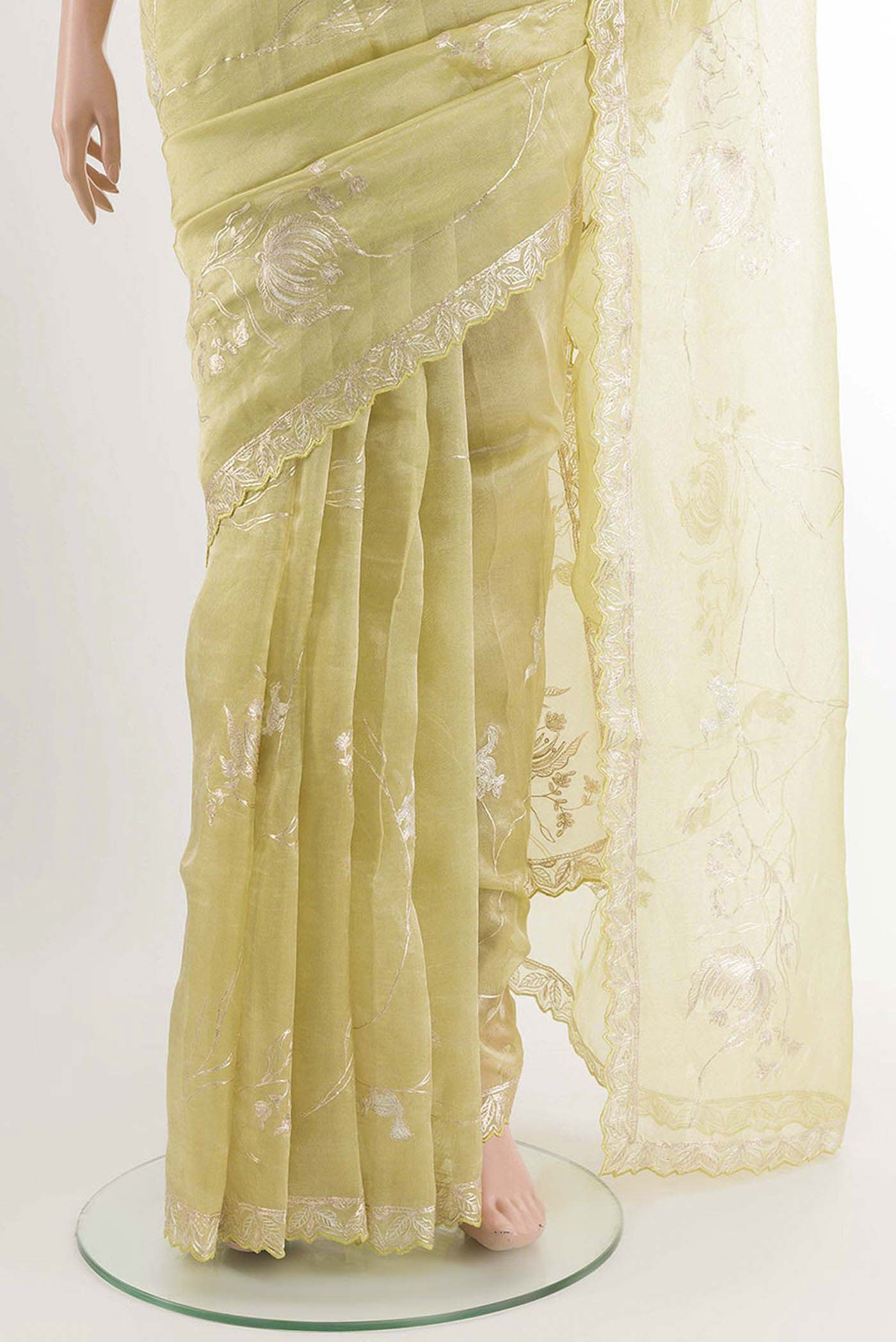 pleats pallu