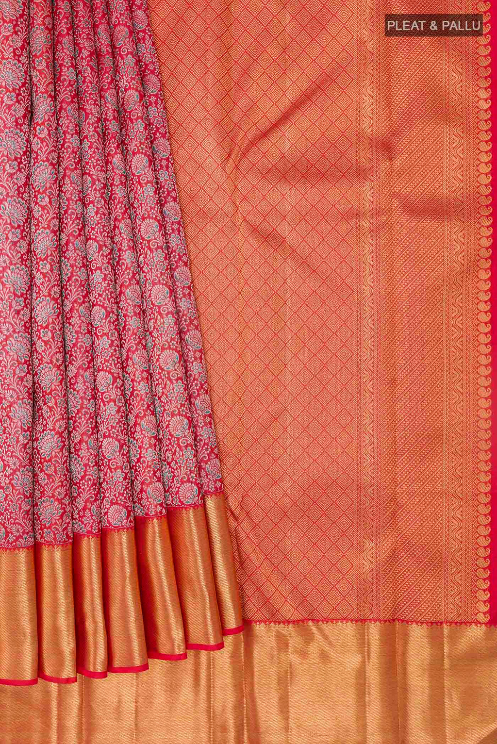 pleats pallu