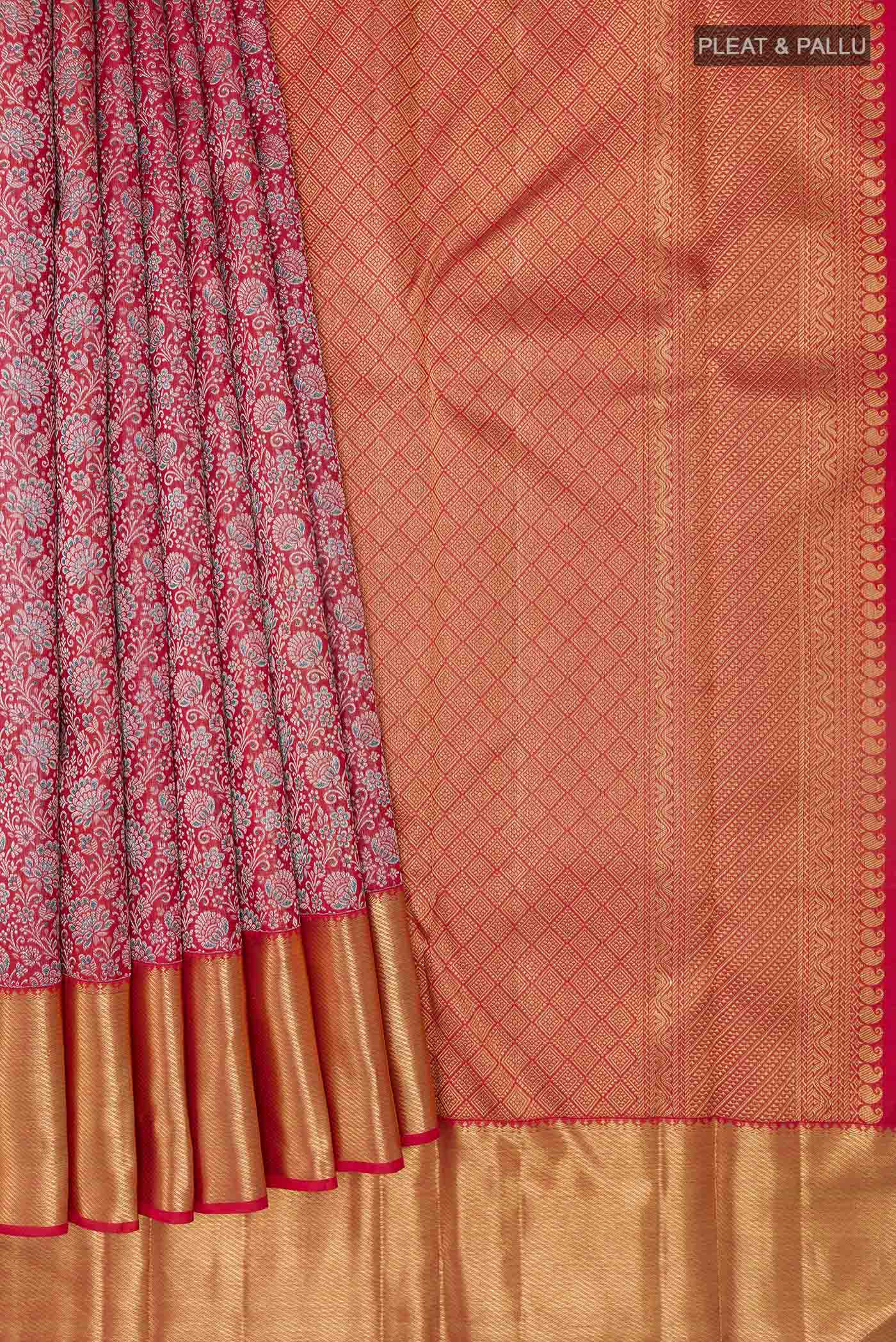 pleats pallu