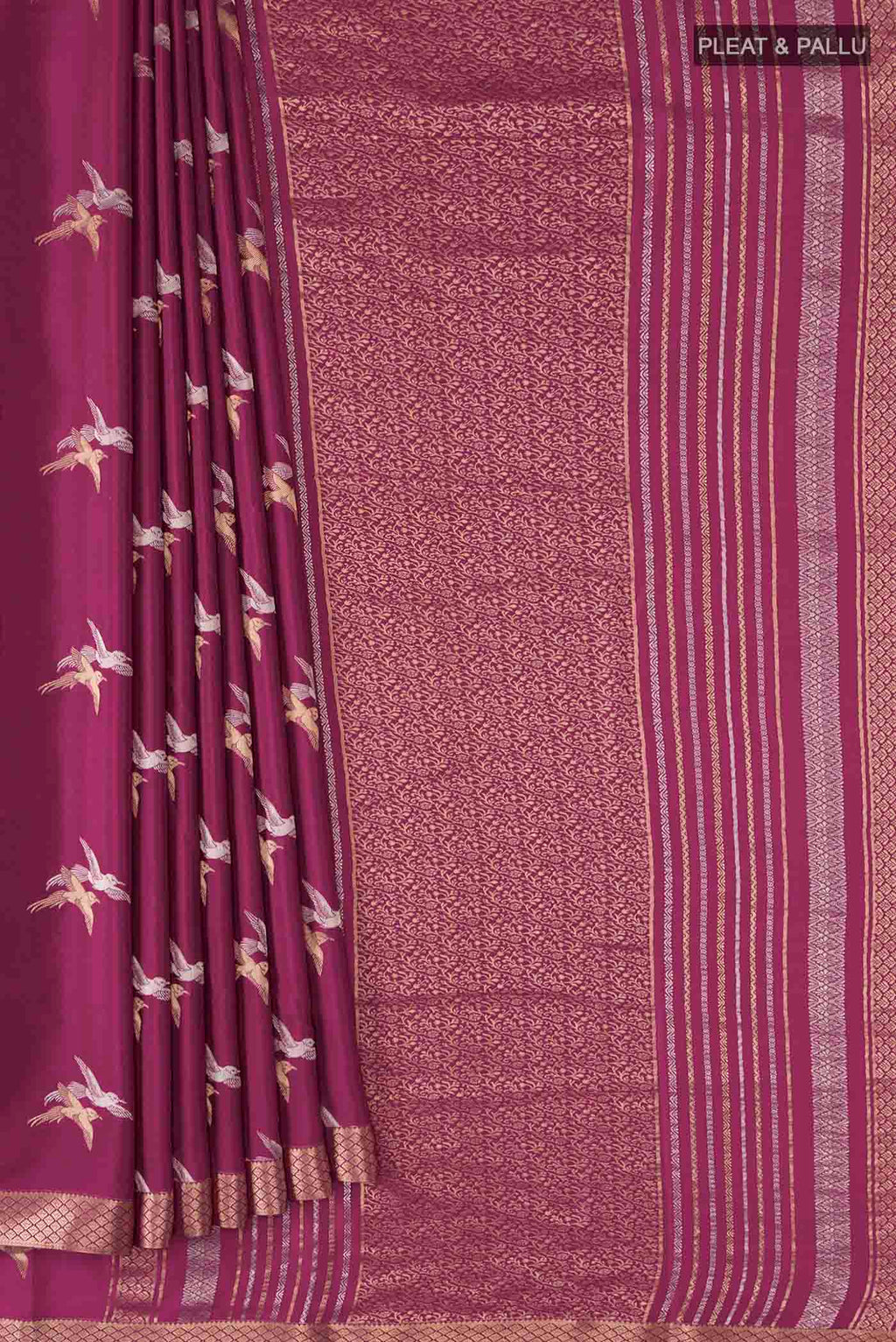 pleats pallu