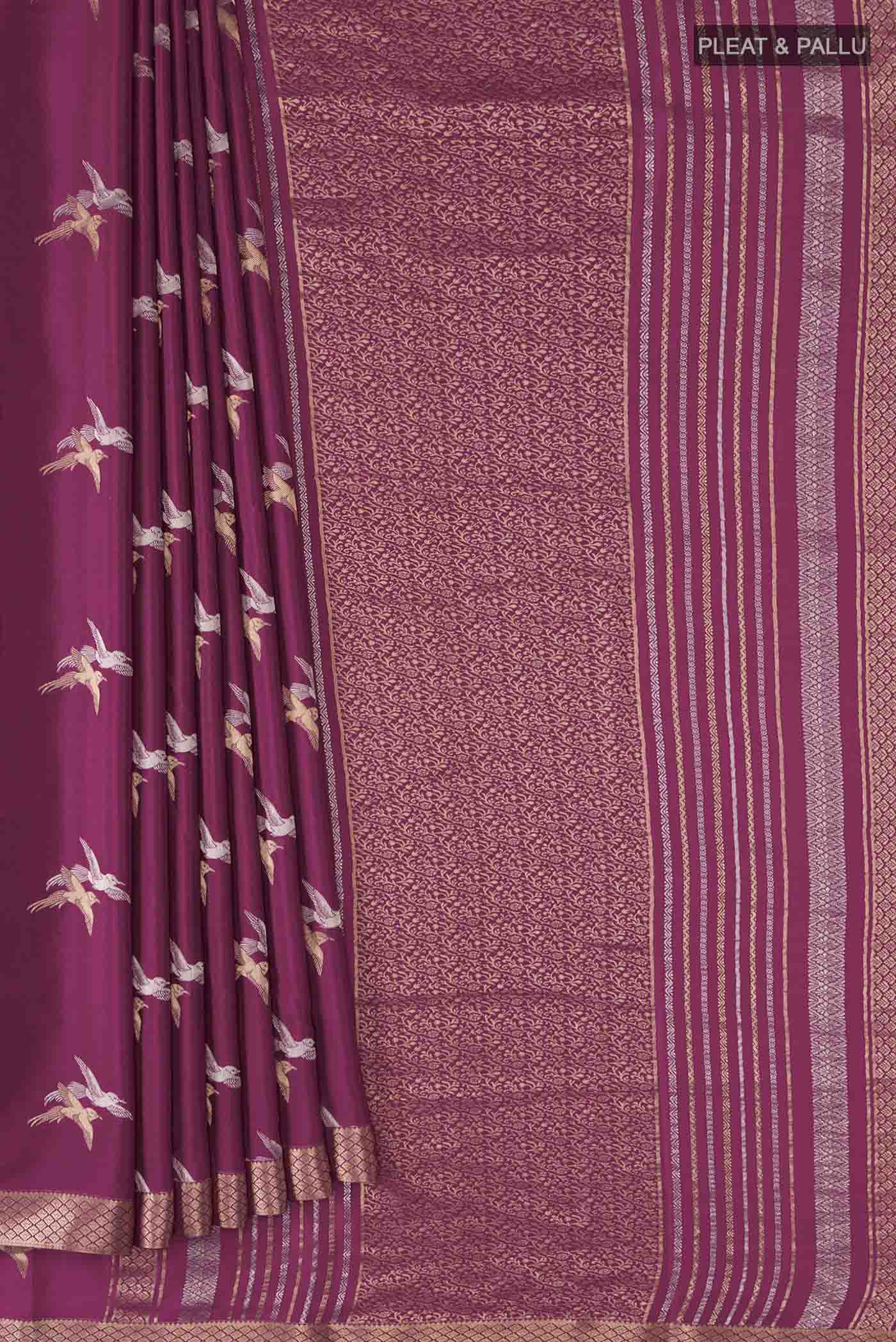 pleats pallu