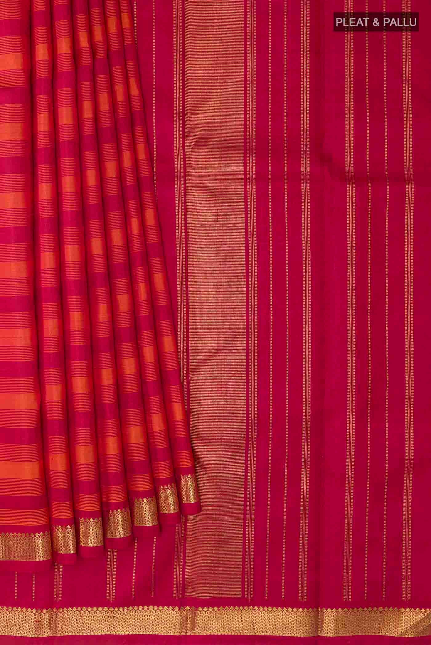pleats pallu