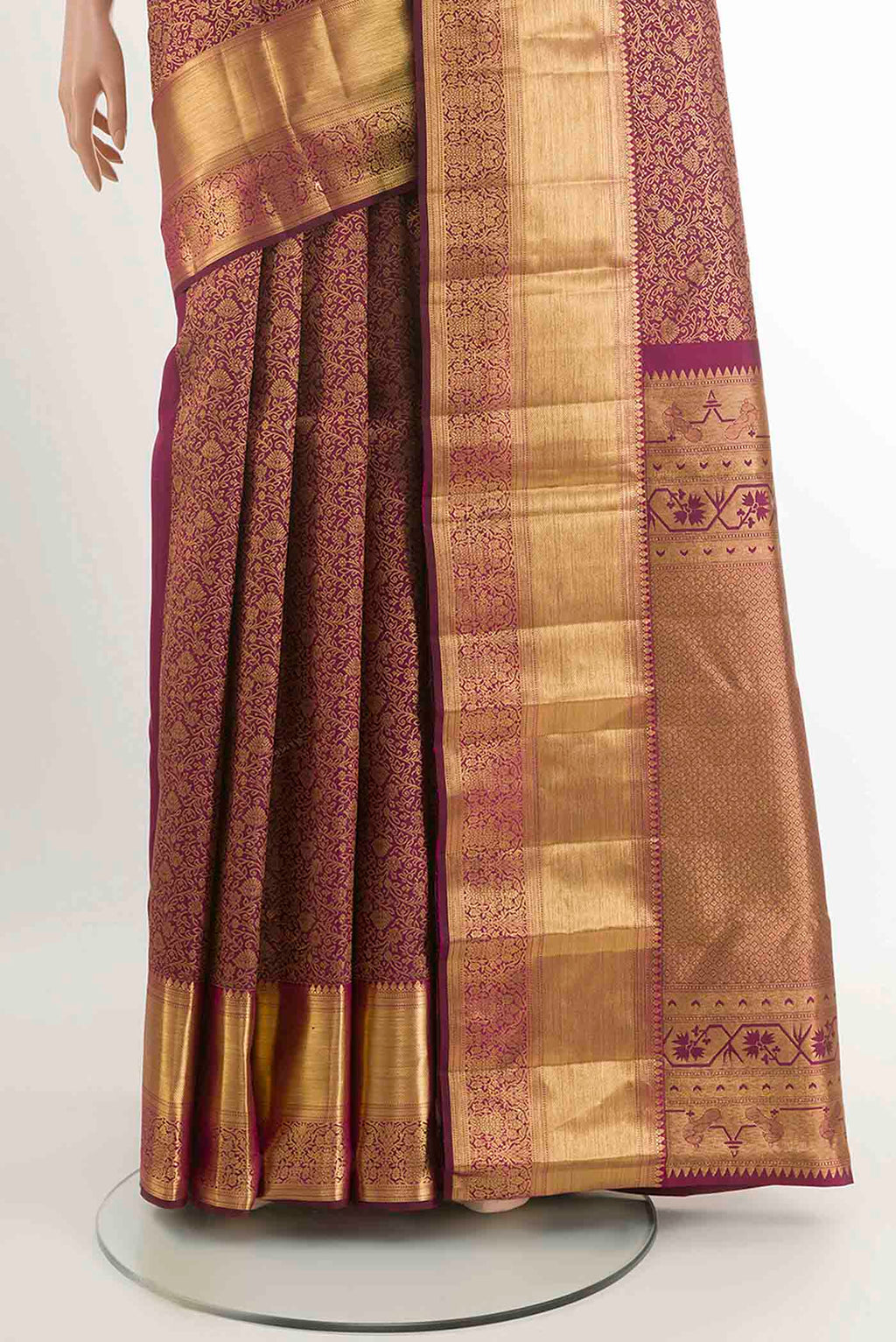pleats pallu