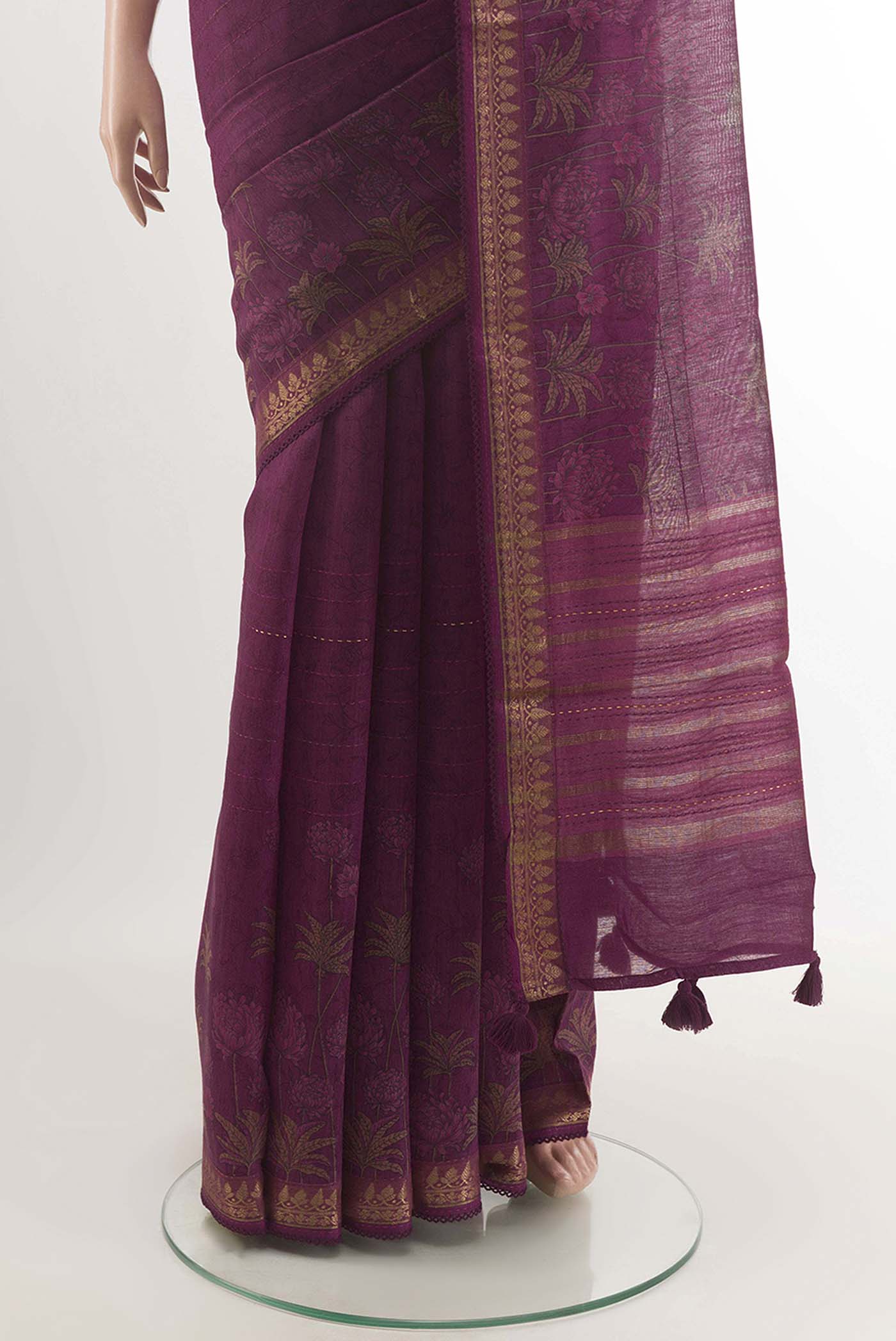 pleats pallu
