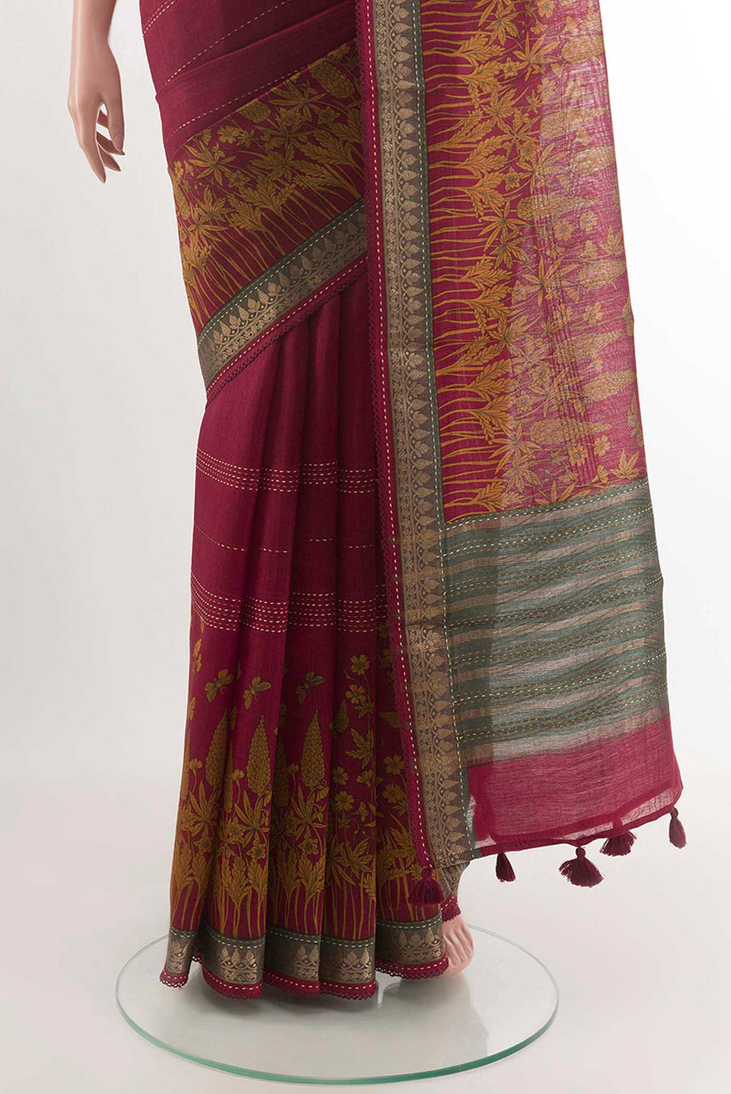 pleats pallu