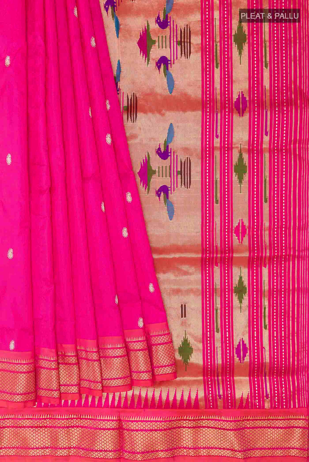 pleats pallu