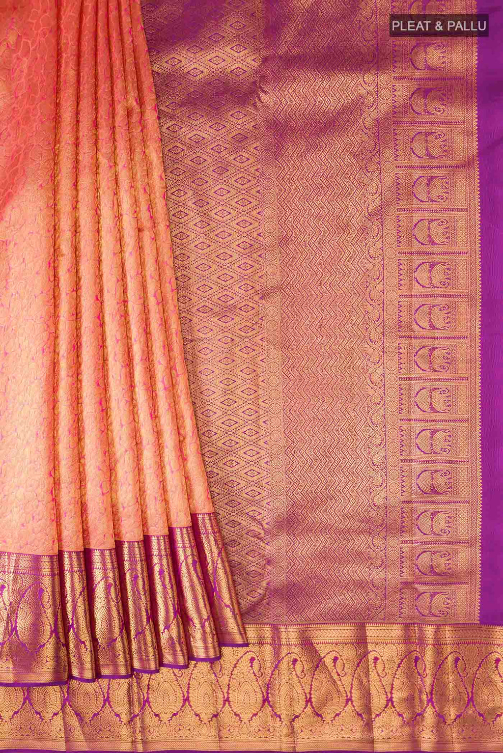 pleats pallu