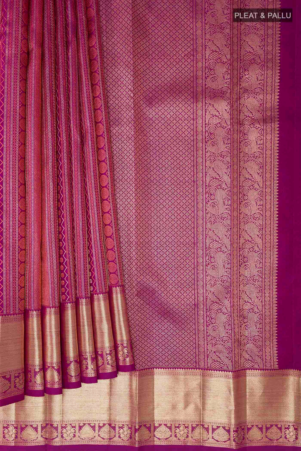 pleats pallu