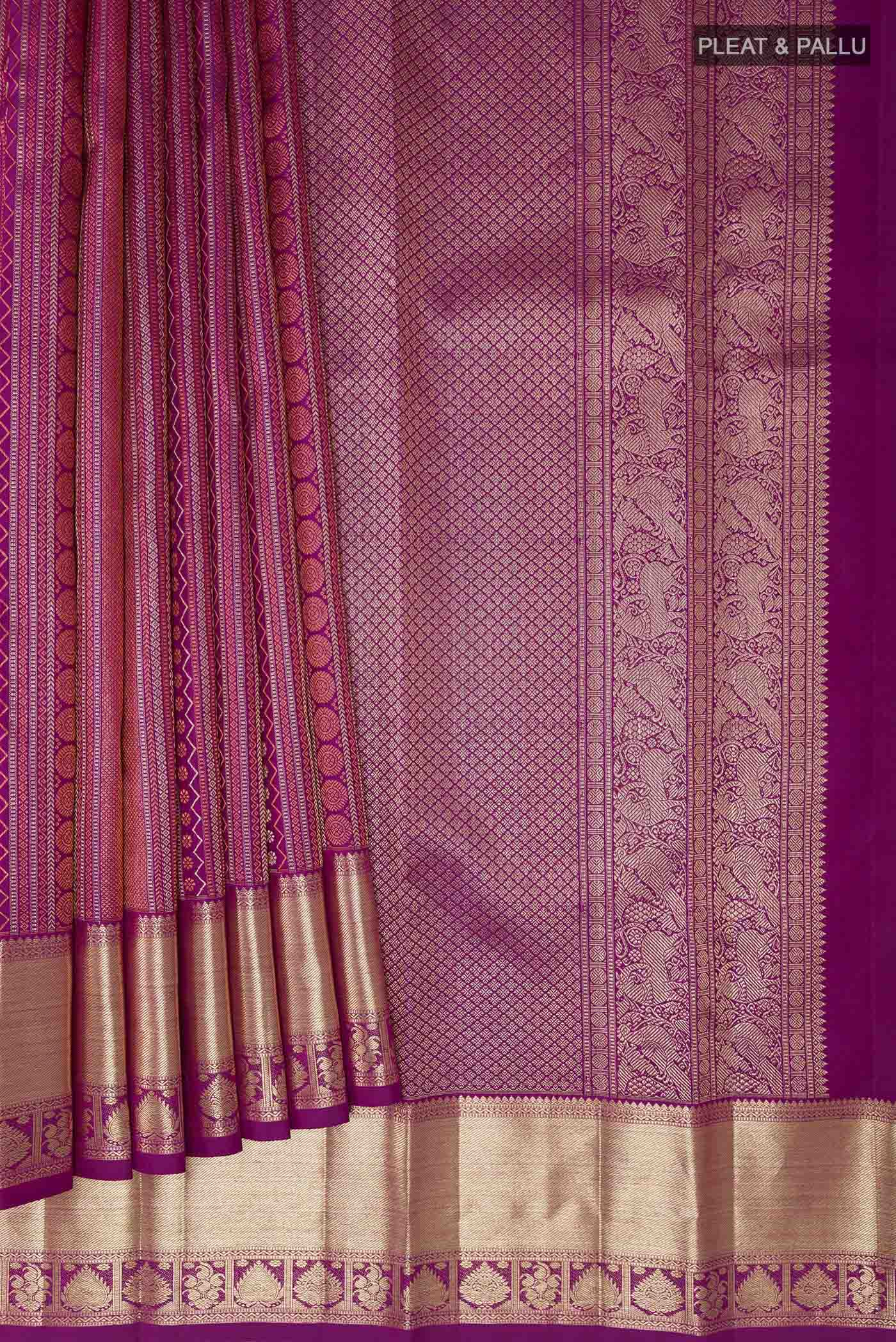 pleats pallu