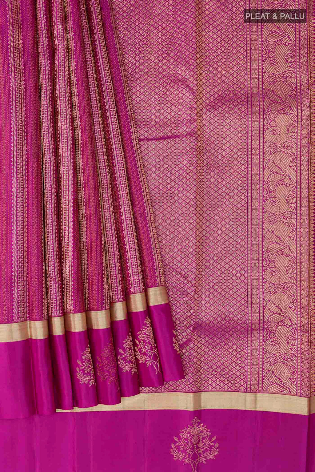 pleats pallu
