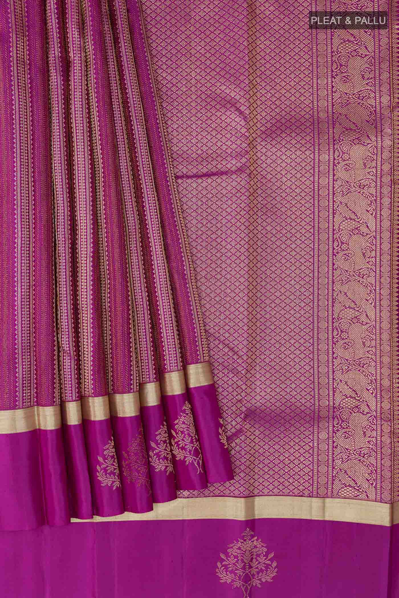 pleats pallu