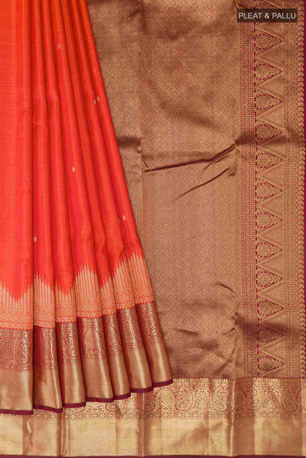 pleats pallu
