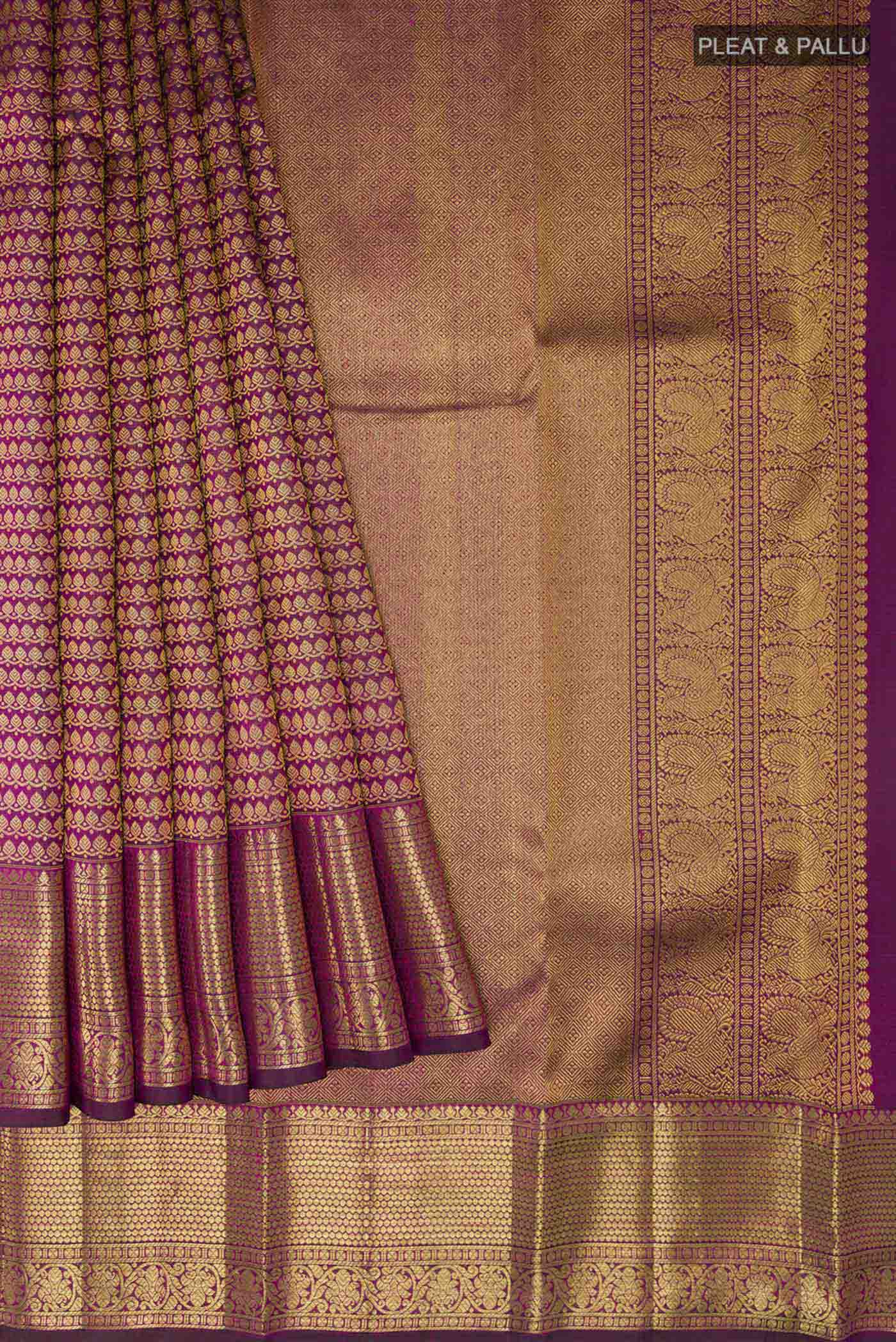 pleats pallu