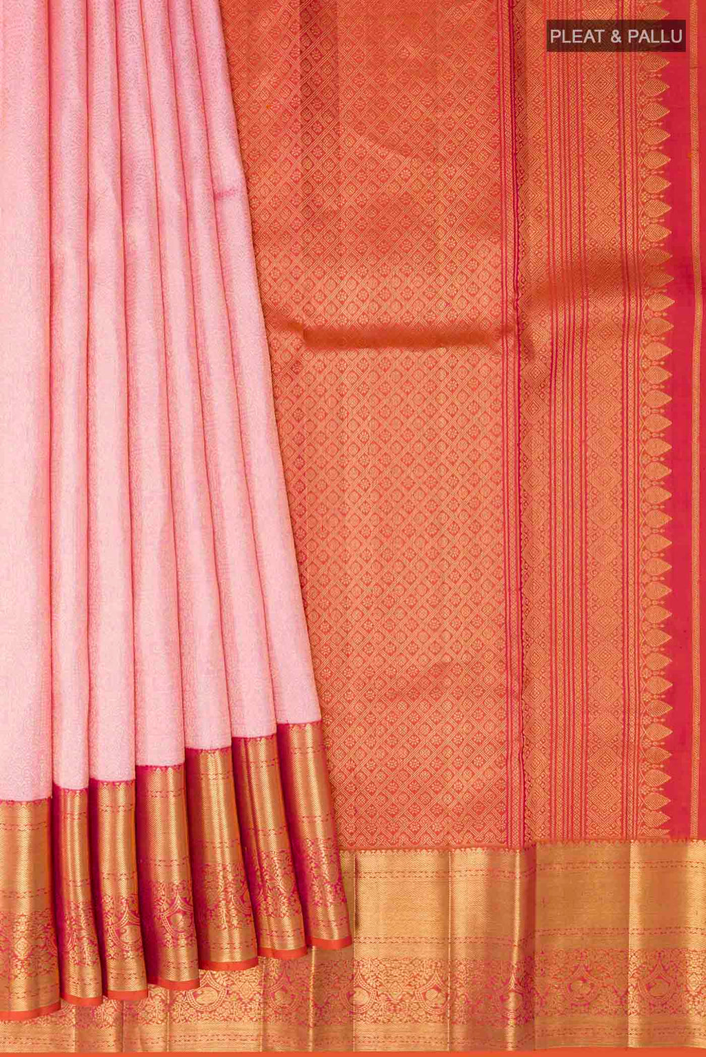 pleats pallu