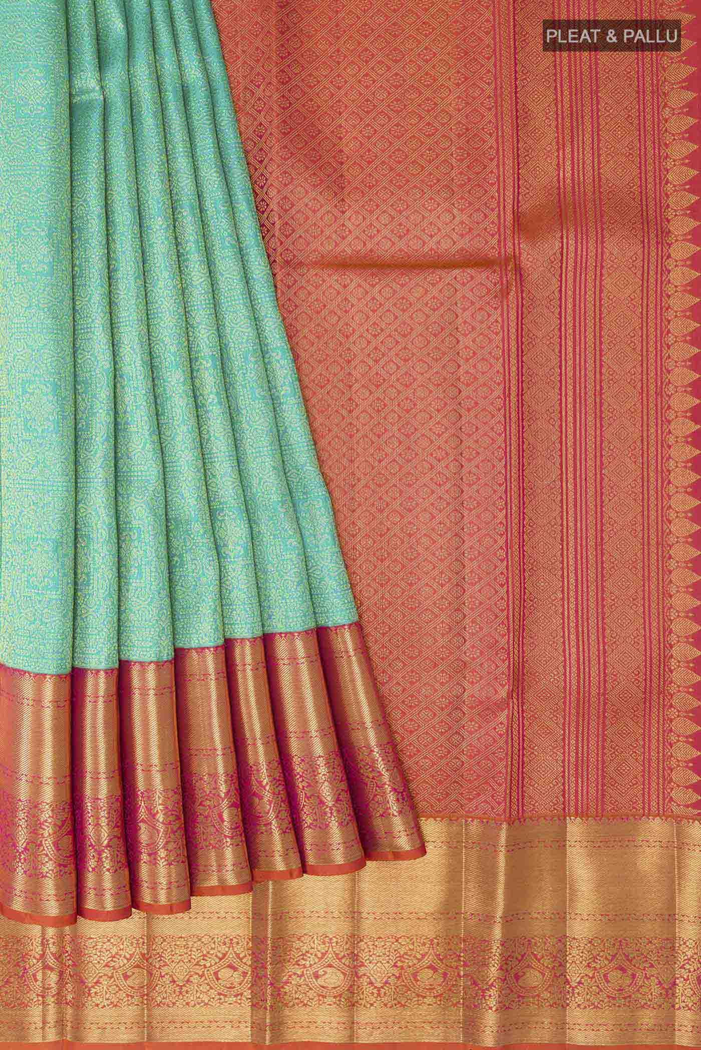 pleats pallu