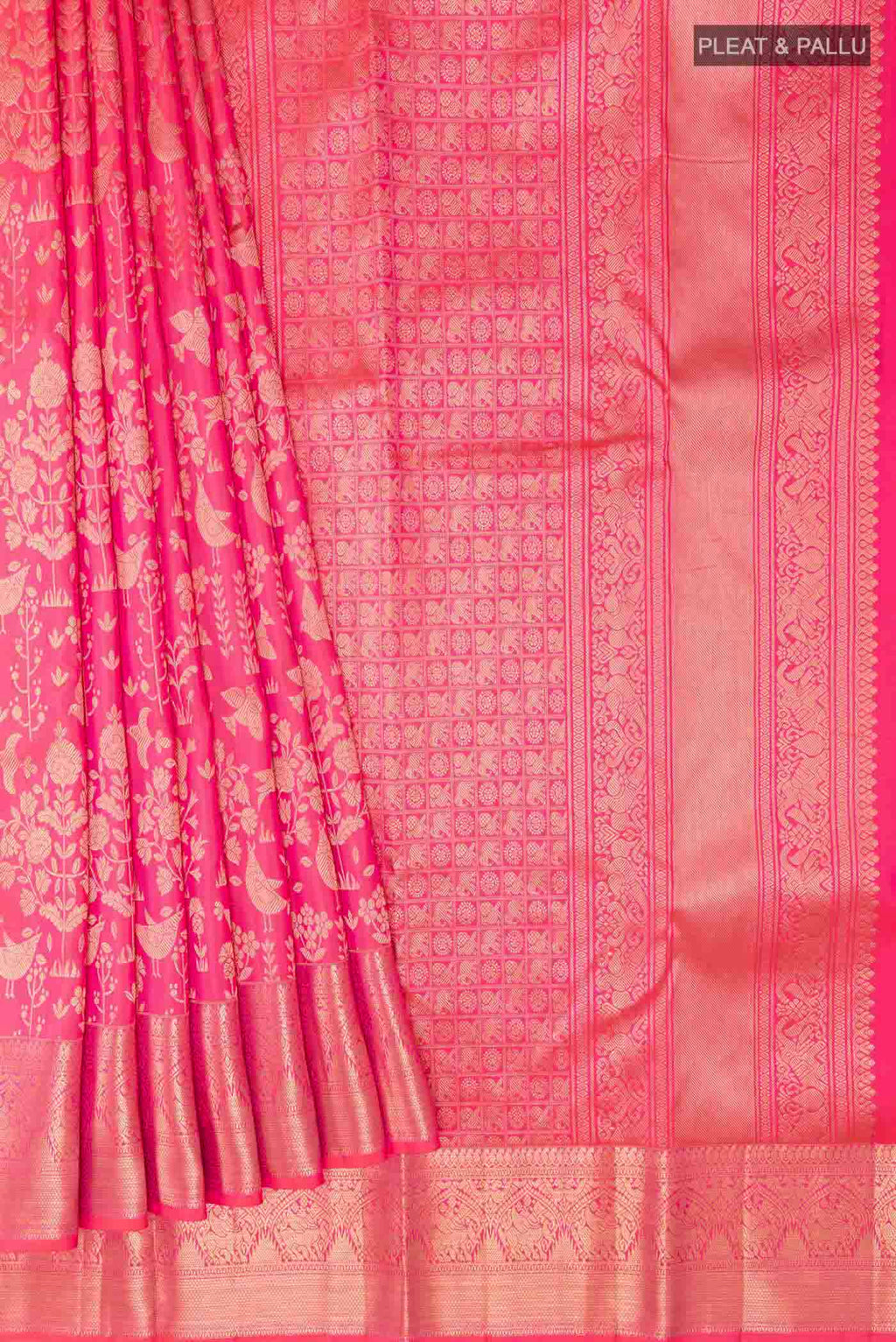 pleats pallu