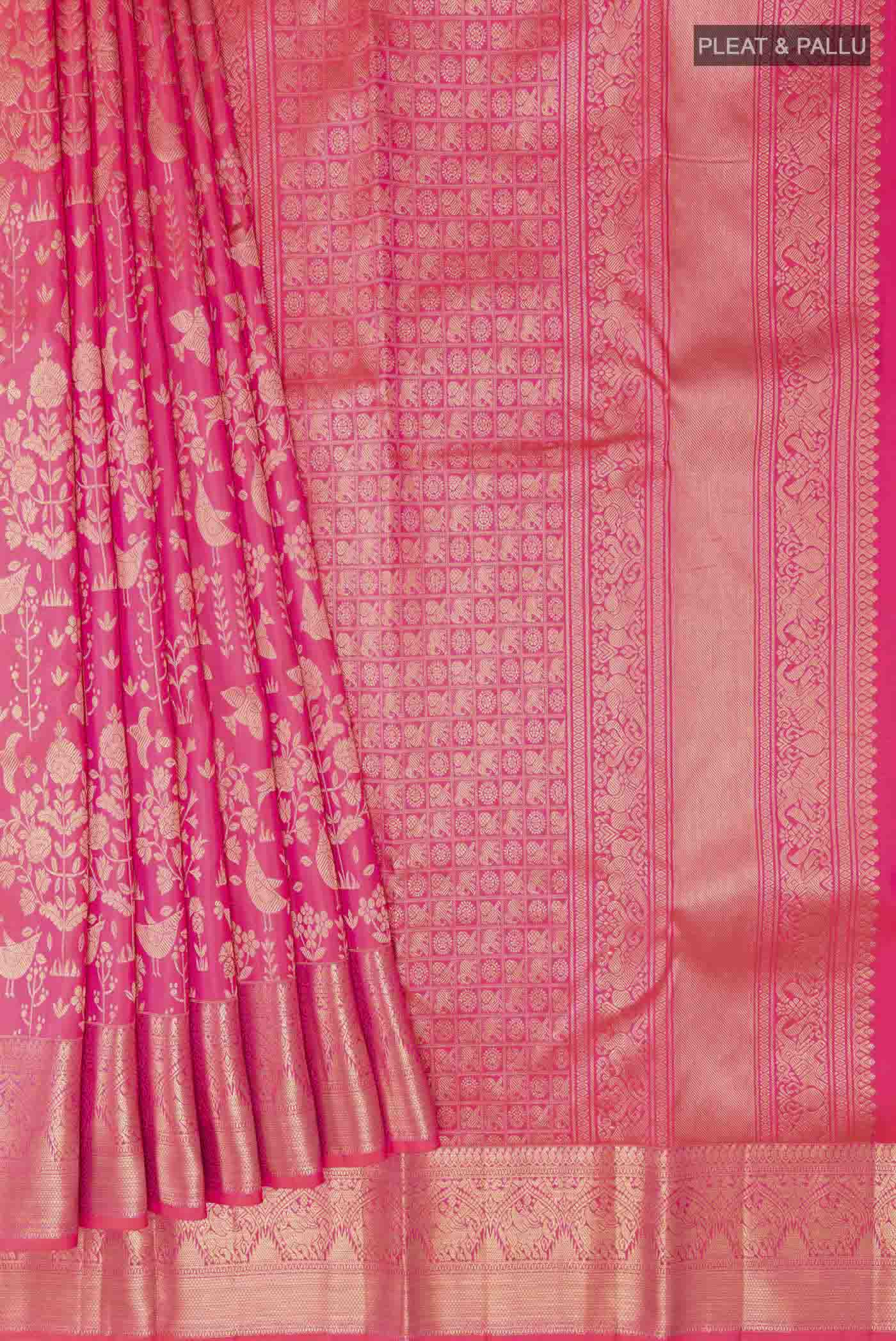 pleats pallu