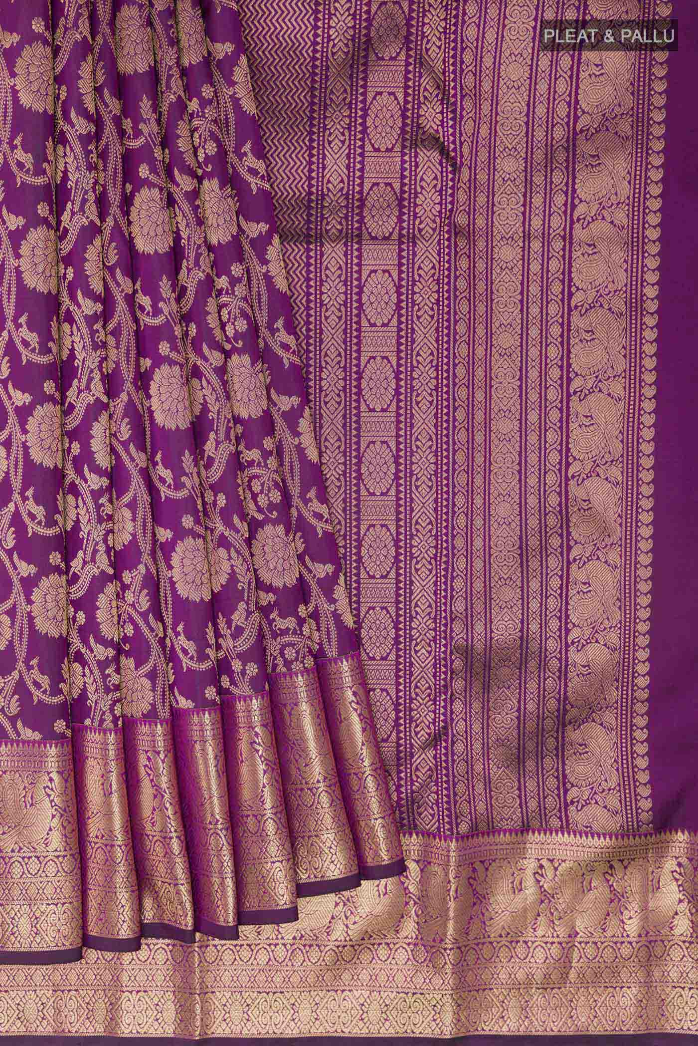 pleats pallu
