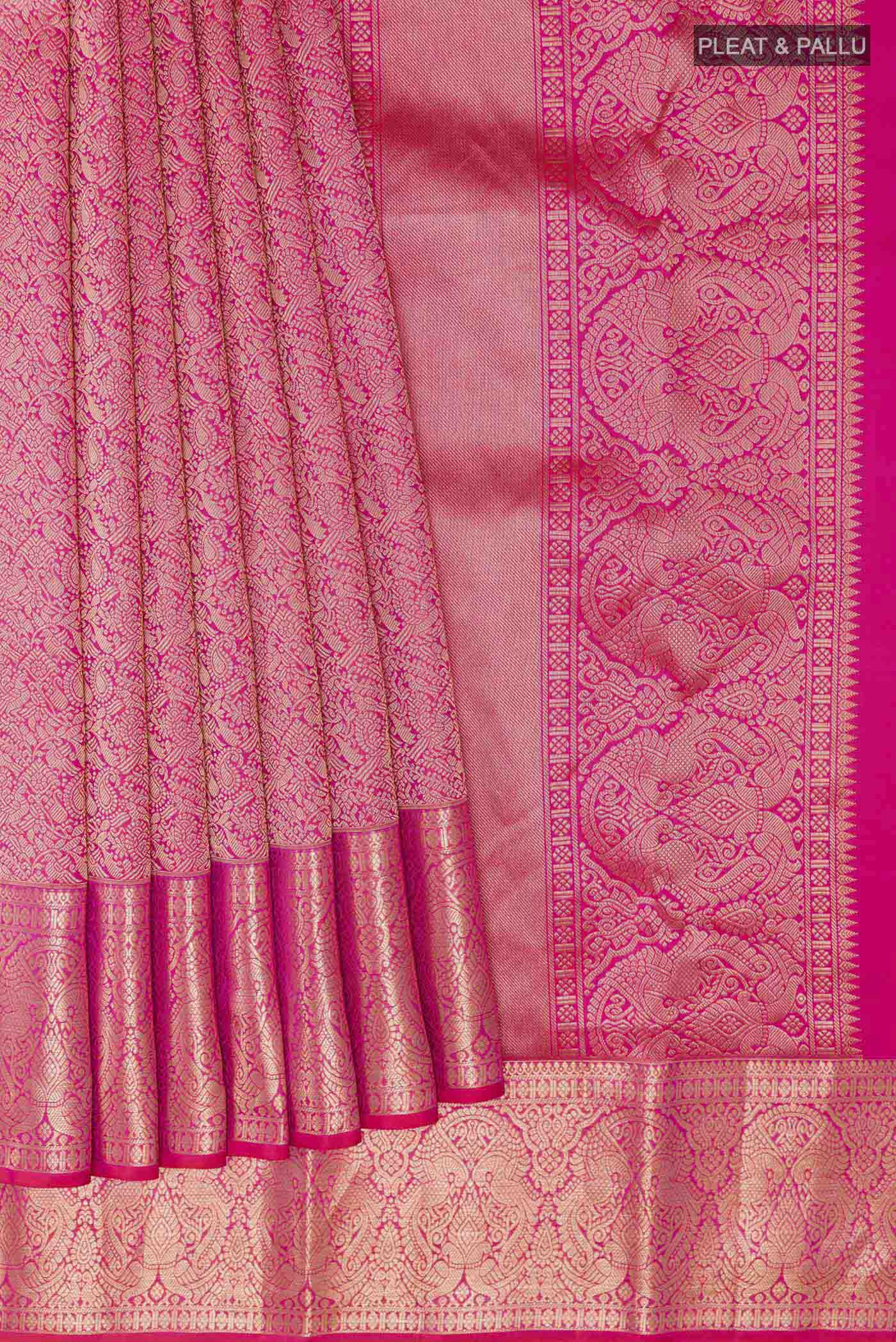 pleats pallu