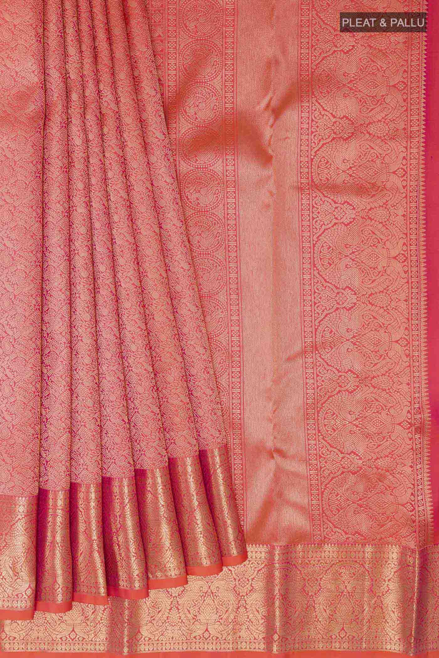 pleats pallu