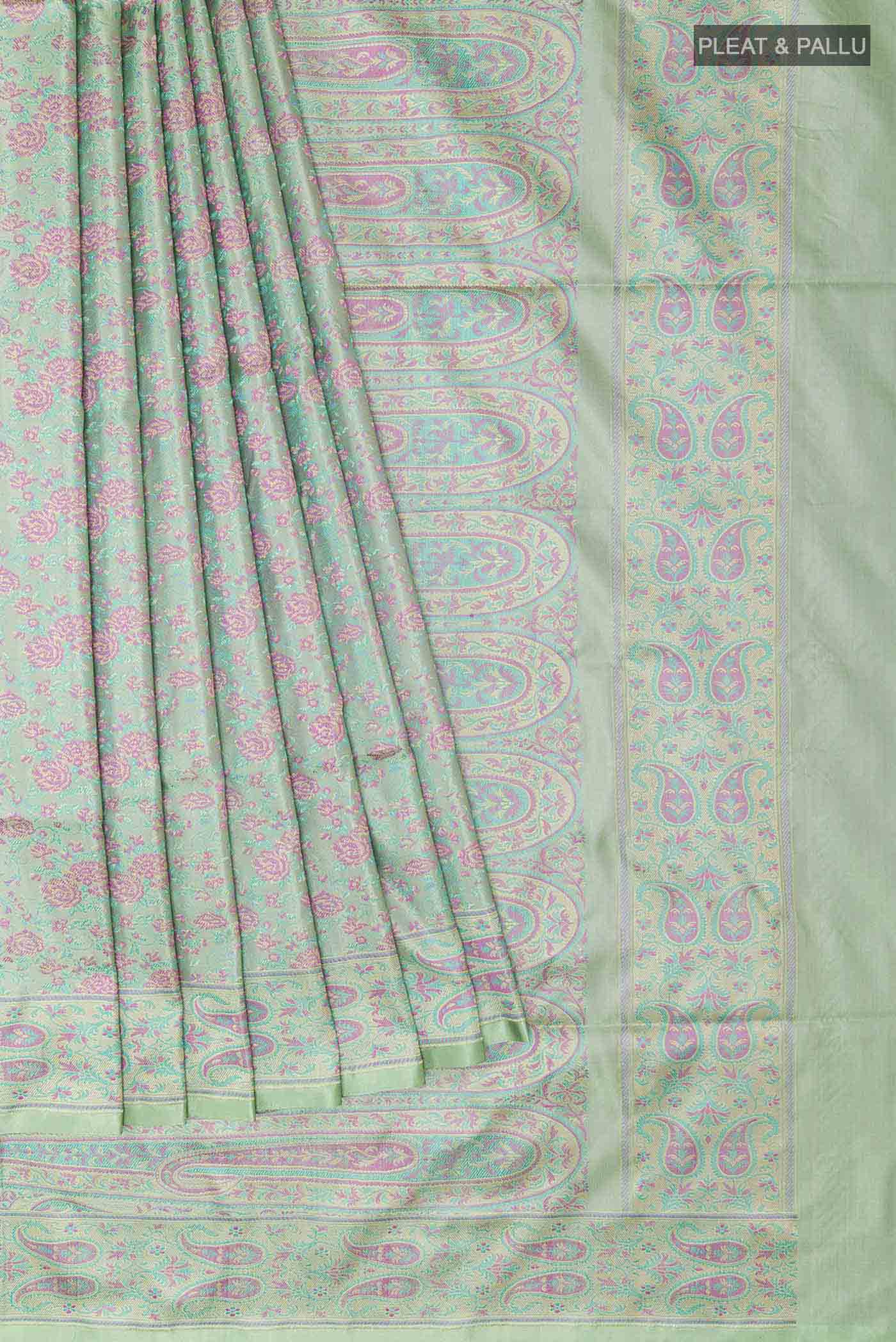 pleats pallu