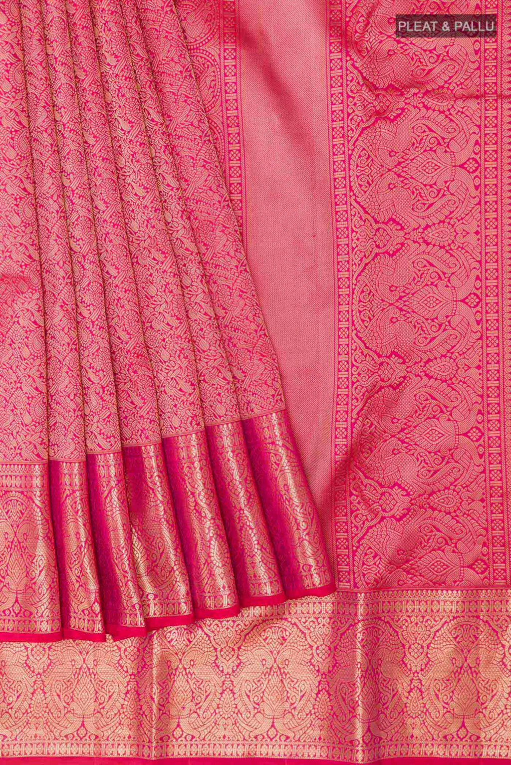 pleats pallu