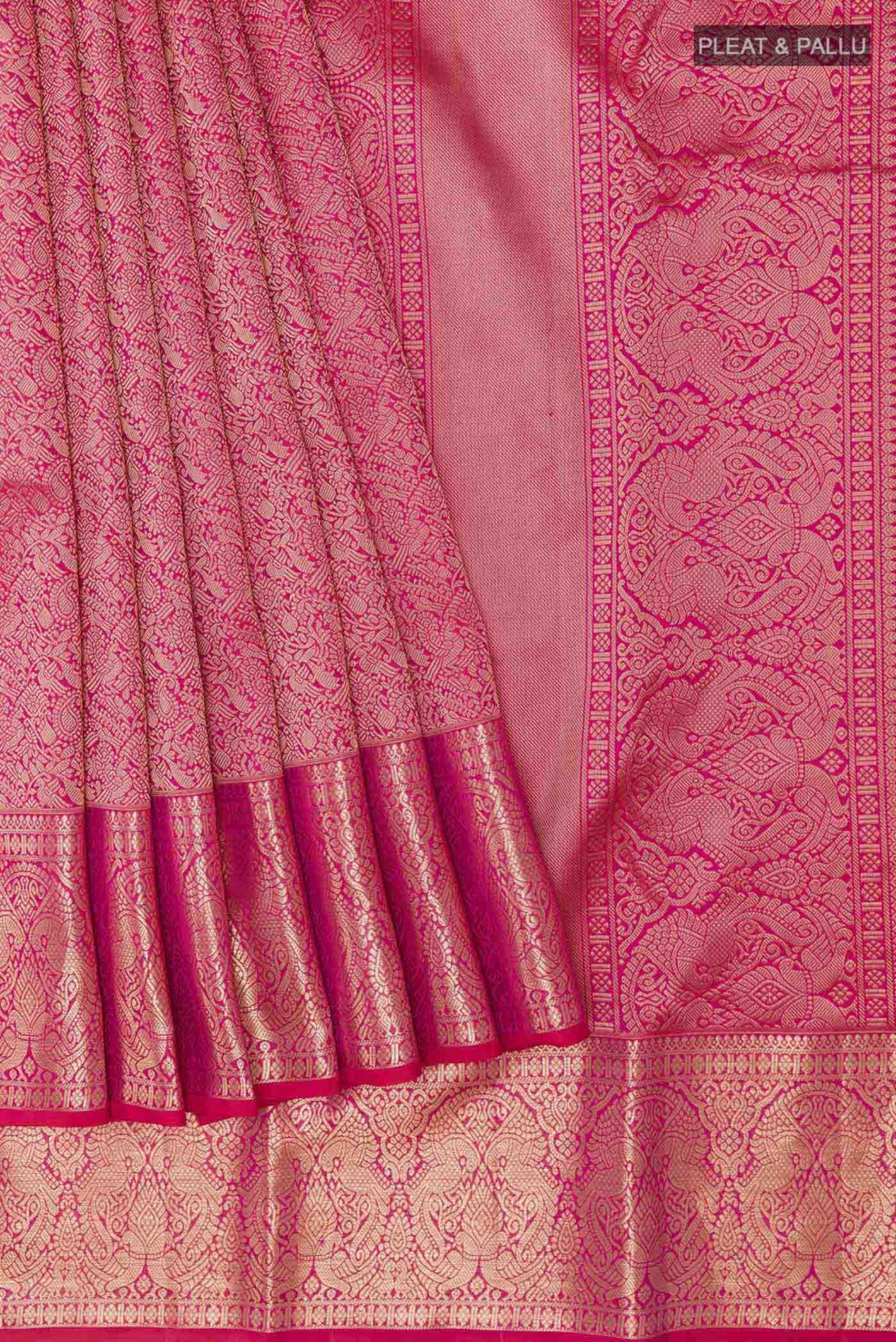 pleats pallu