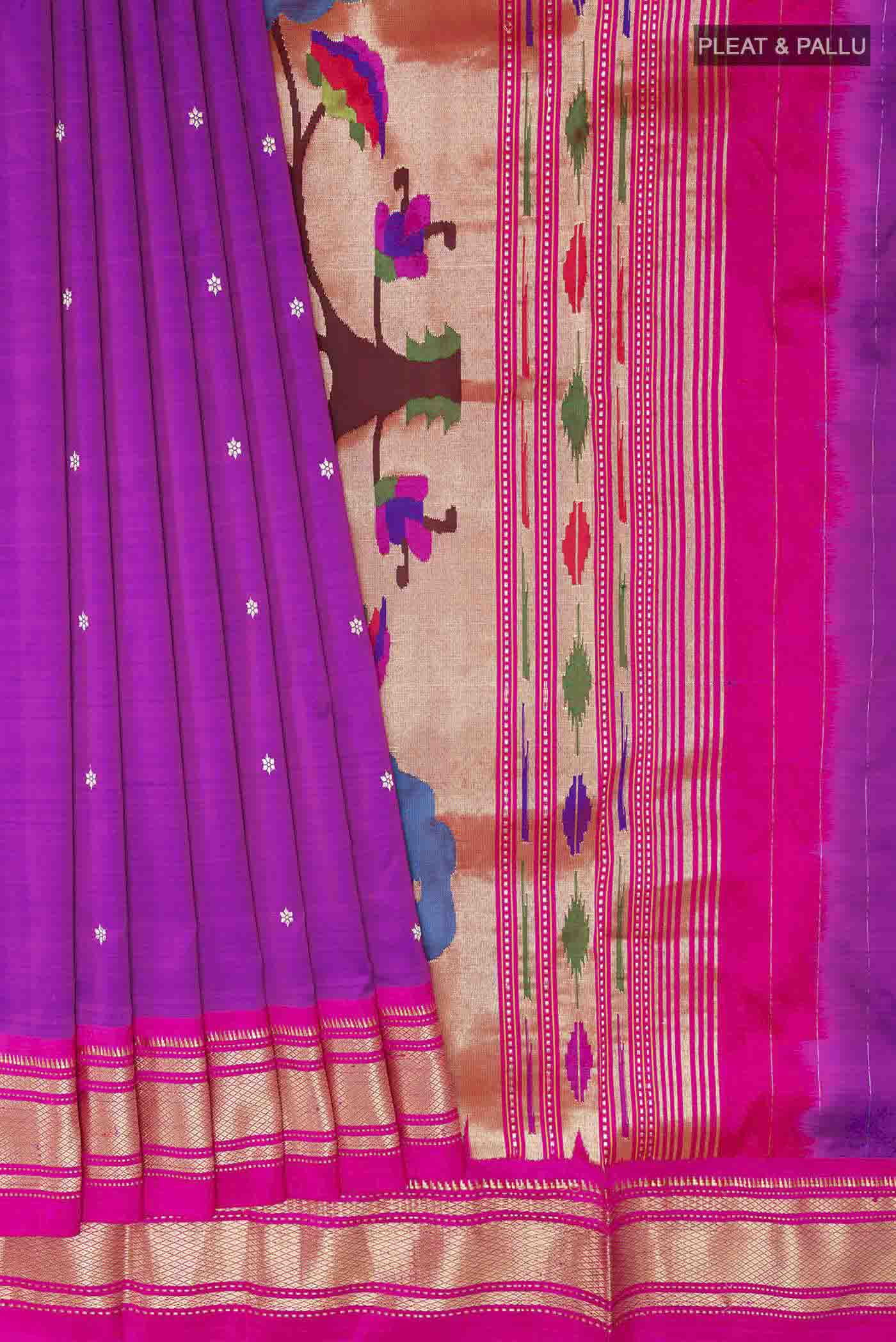 pleats pallu