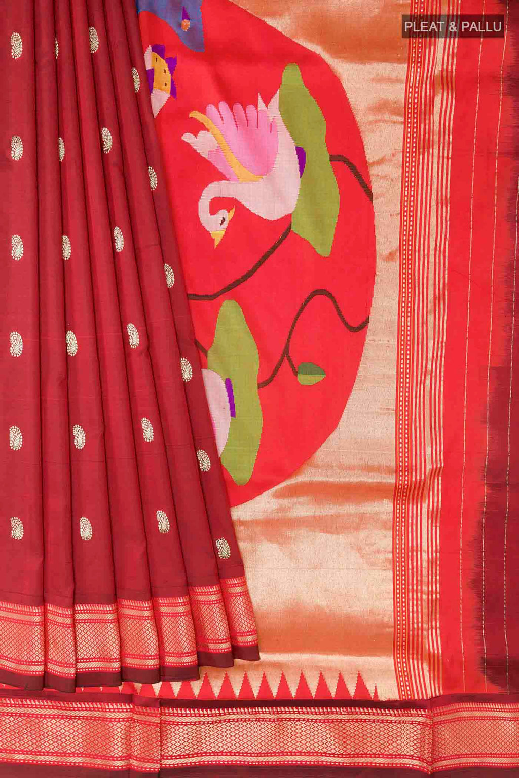 pleats pallu