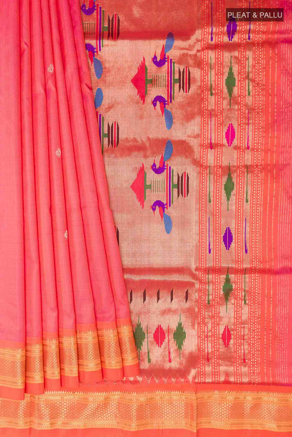 pleats pallu