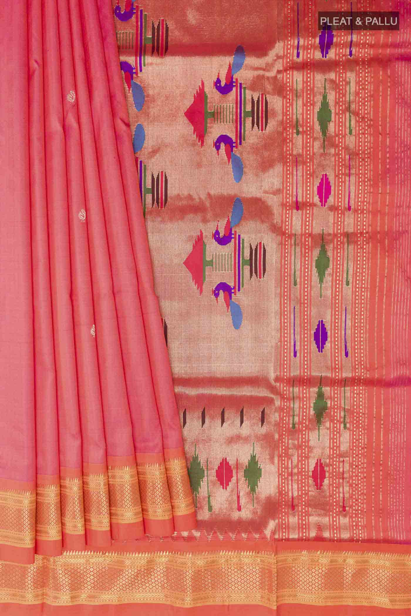 pleats pallu