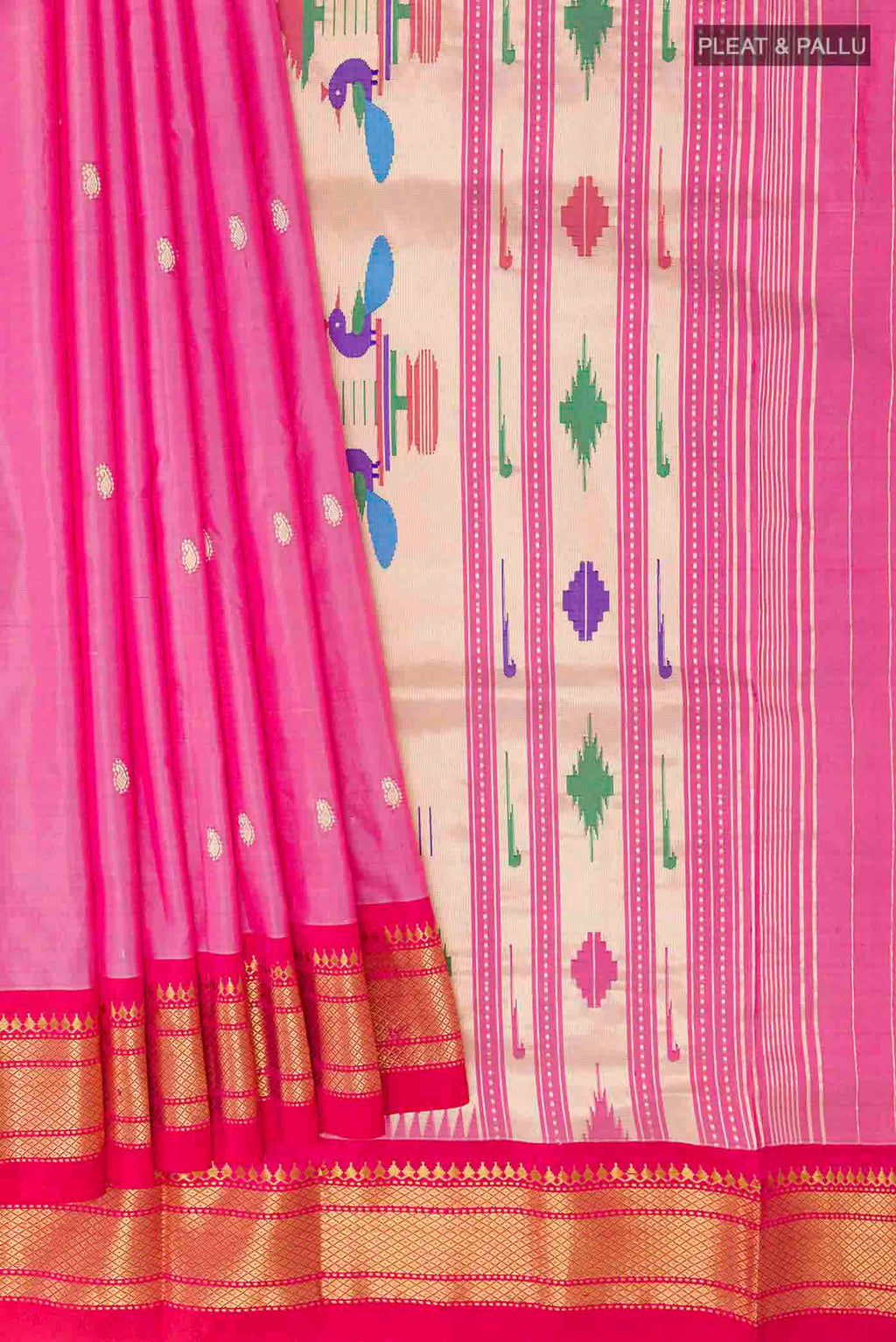 pleats pallu
