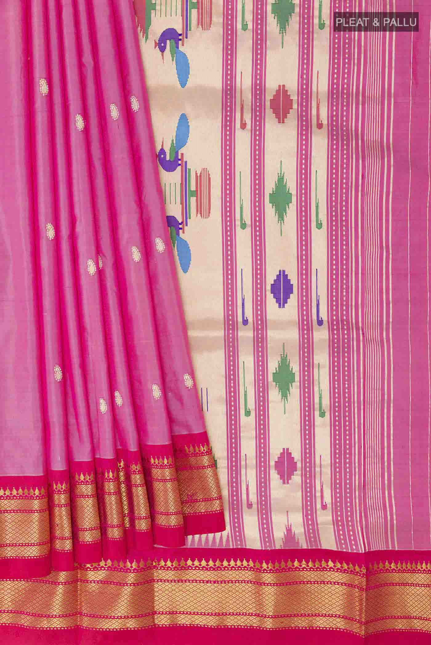 pleats pallu