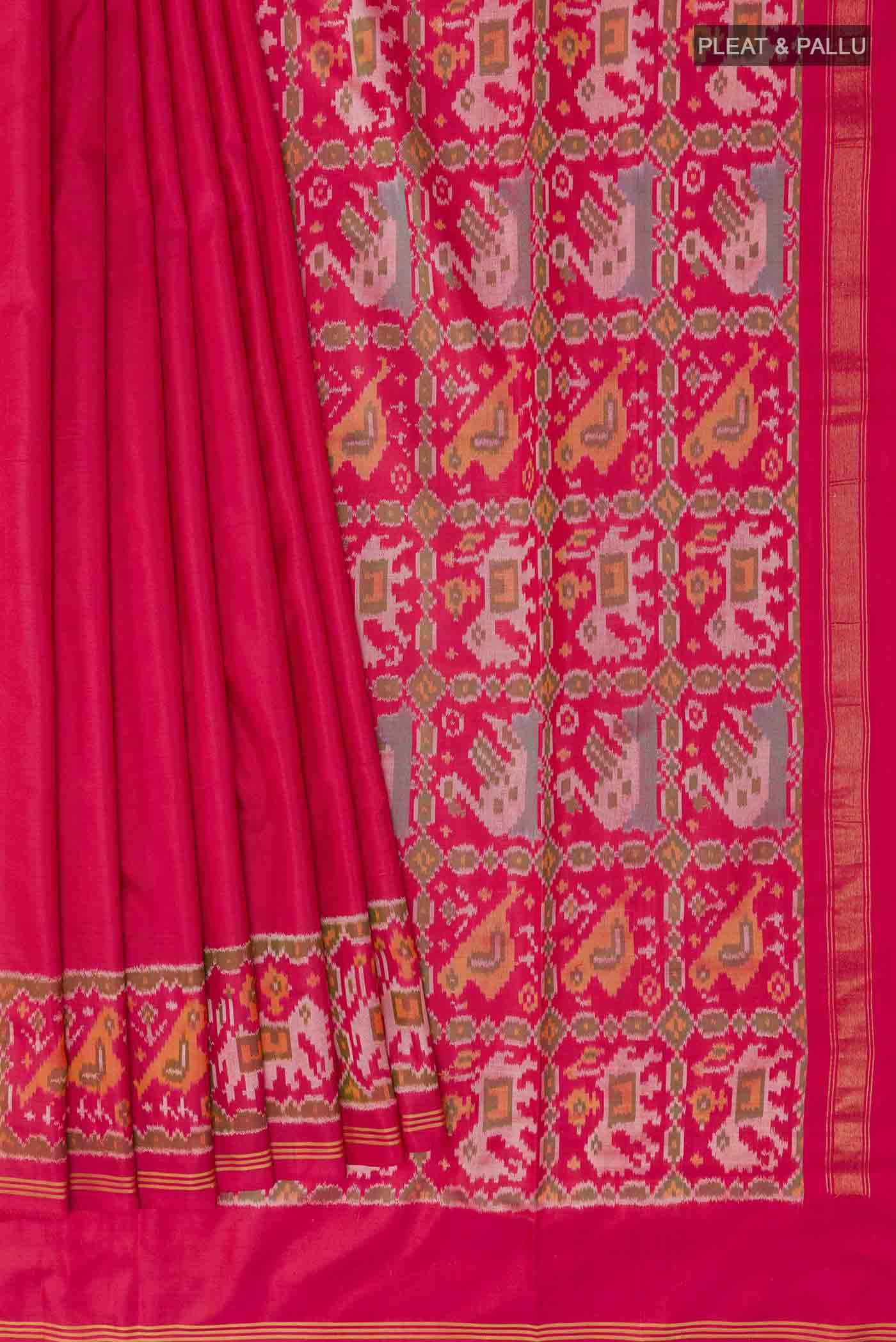 pleats pallu