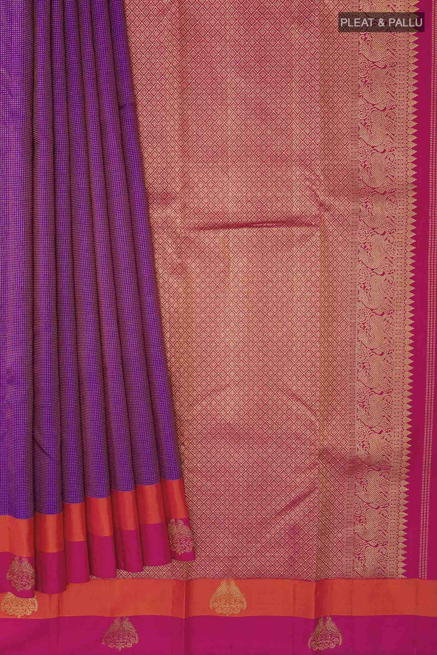 pleats pallu