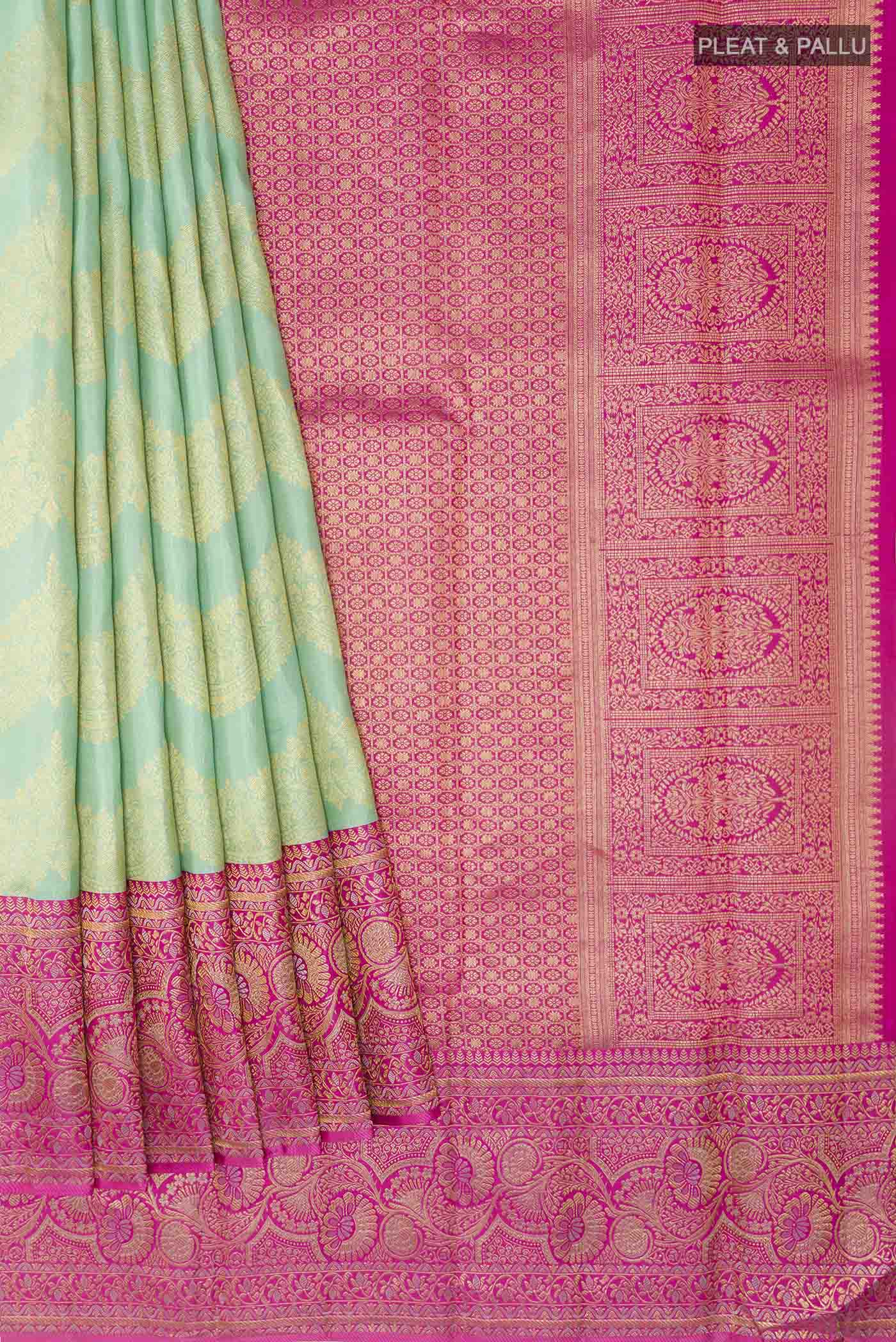 pleats pallu