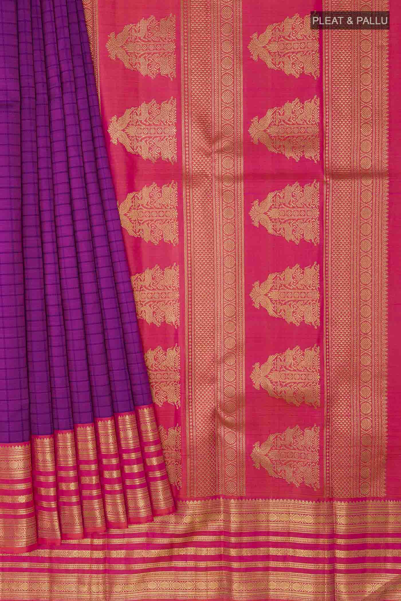 pleats pallu