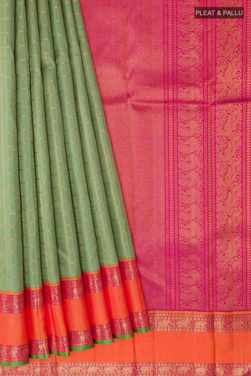pleats pallu