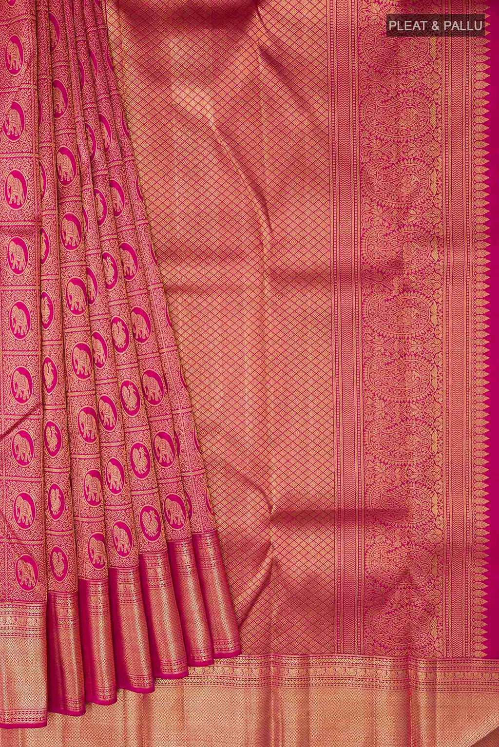 pleats pallu