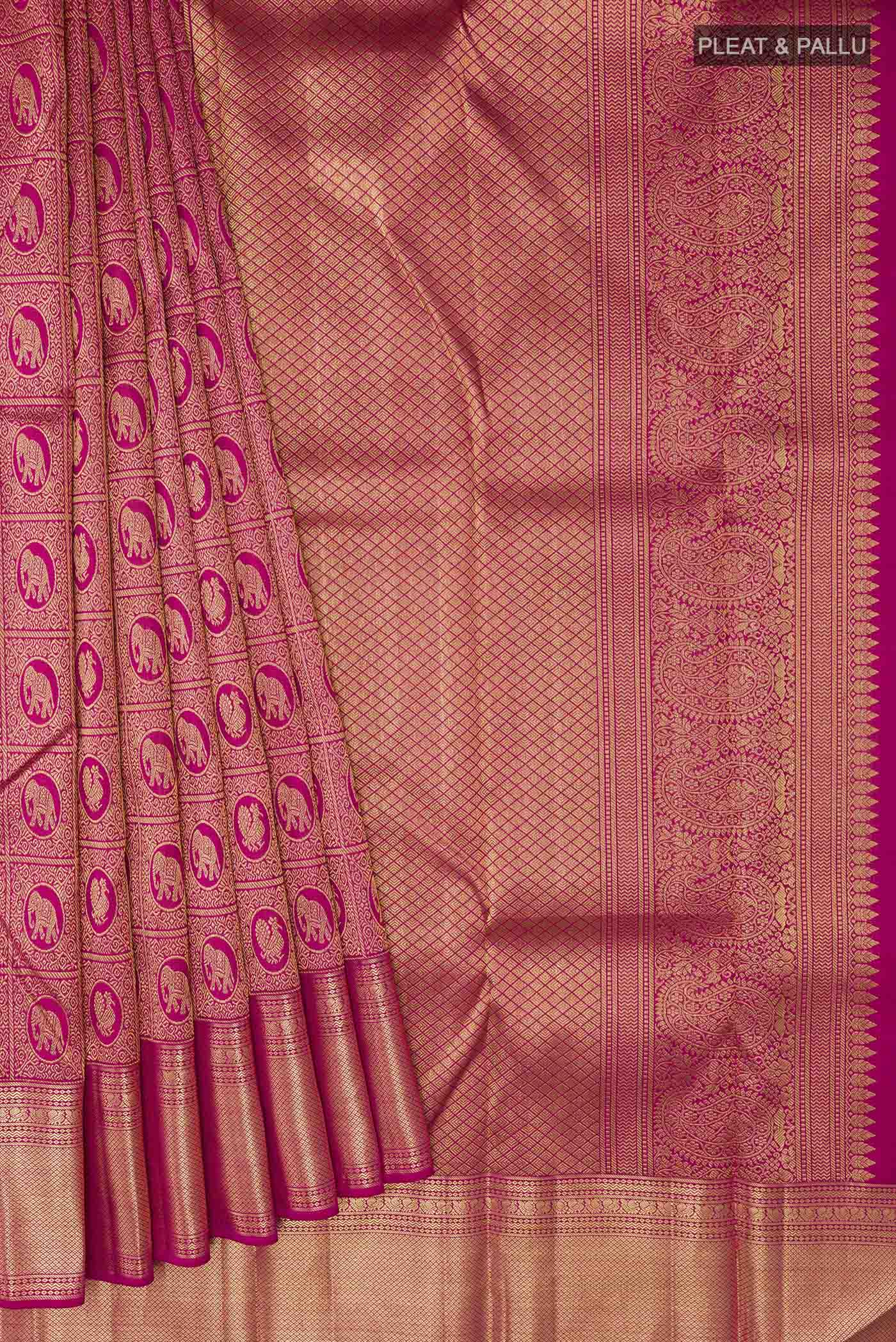 pleats pallu