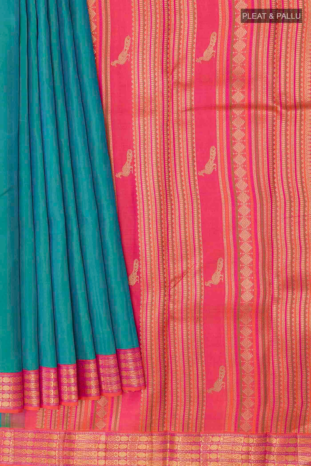 pleats pallu