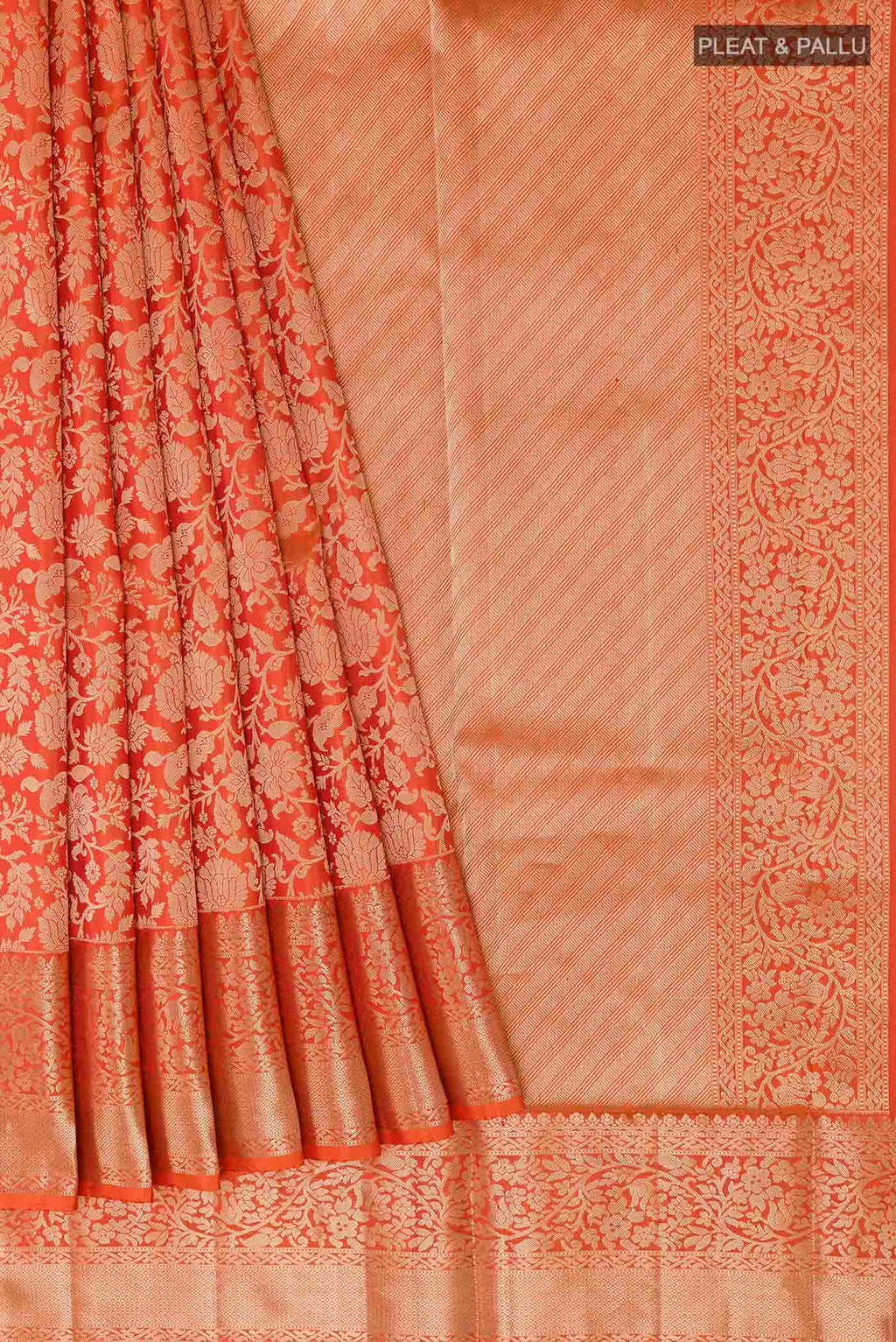 pleats pallu