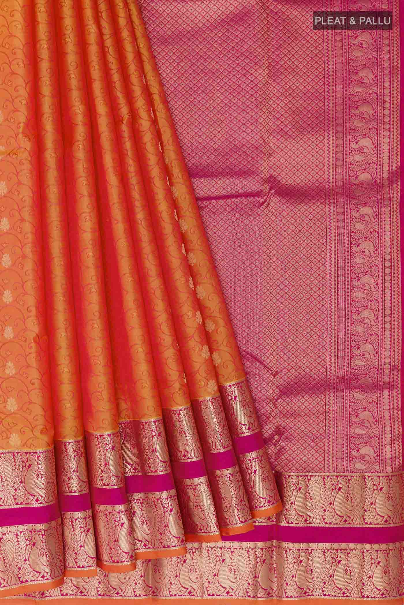 pleats pallu